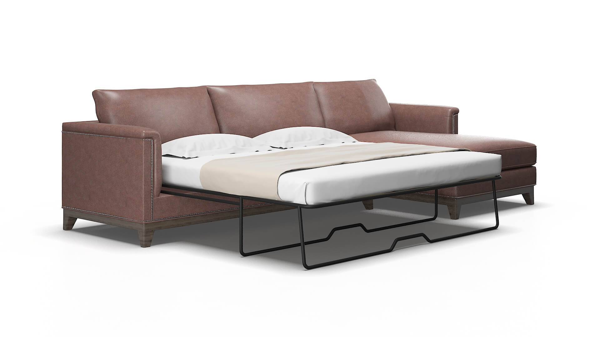 Sofia Royale mocha Panel sleeper Espresso Legs  2