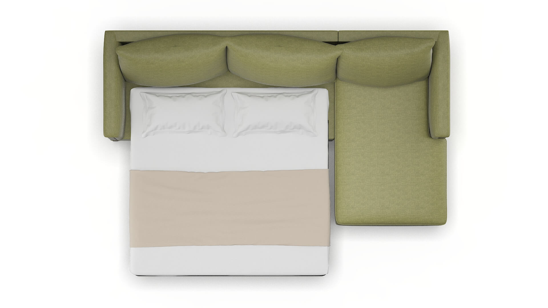 Sofia Simplex Sour_apple Panel Sleeper Espresso legs 3