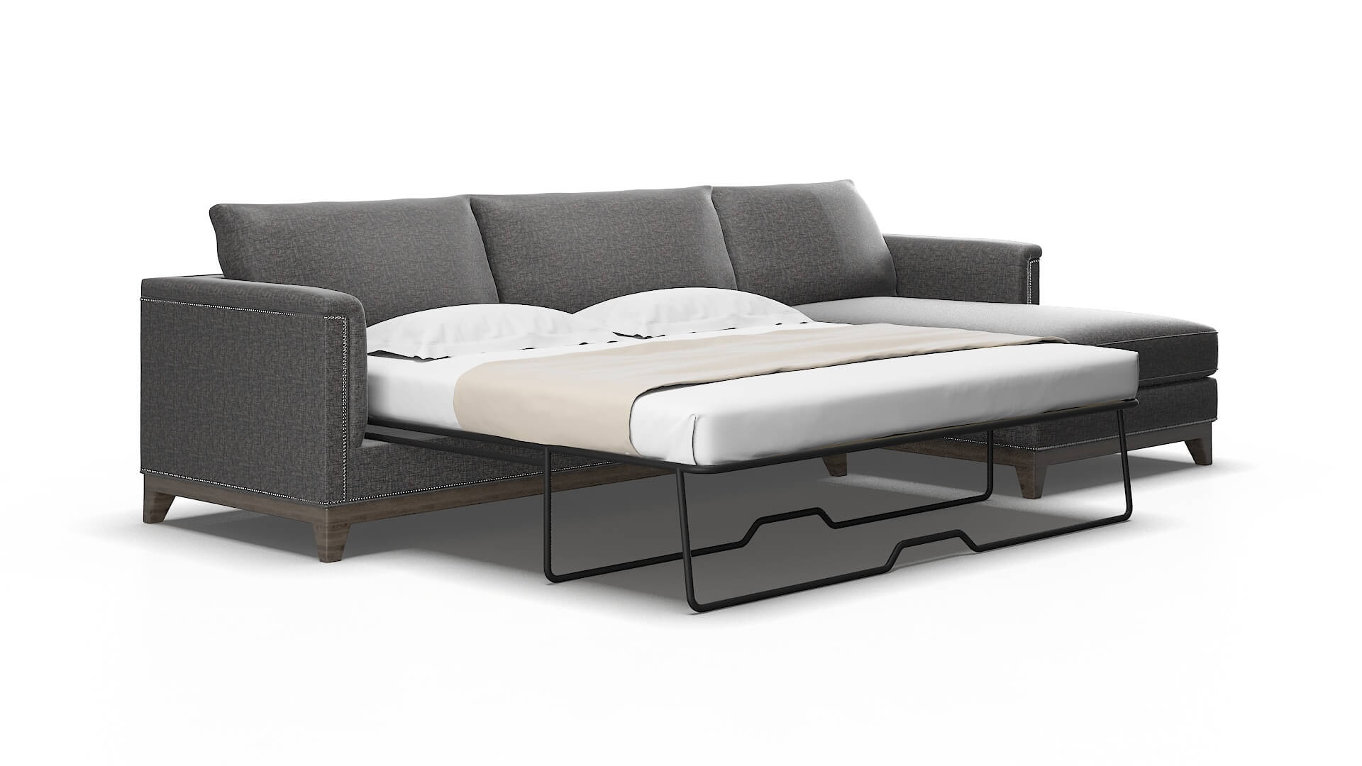 Sofia Sosoftness 51 Panel sleeper Espresso Legs  2