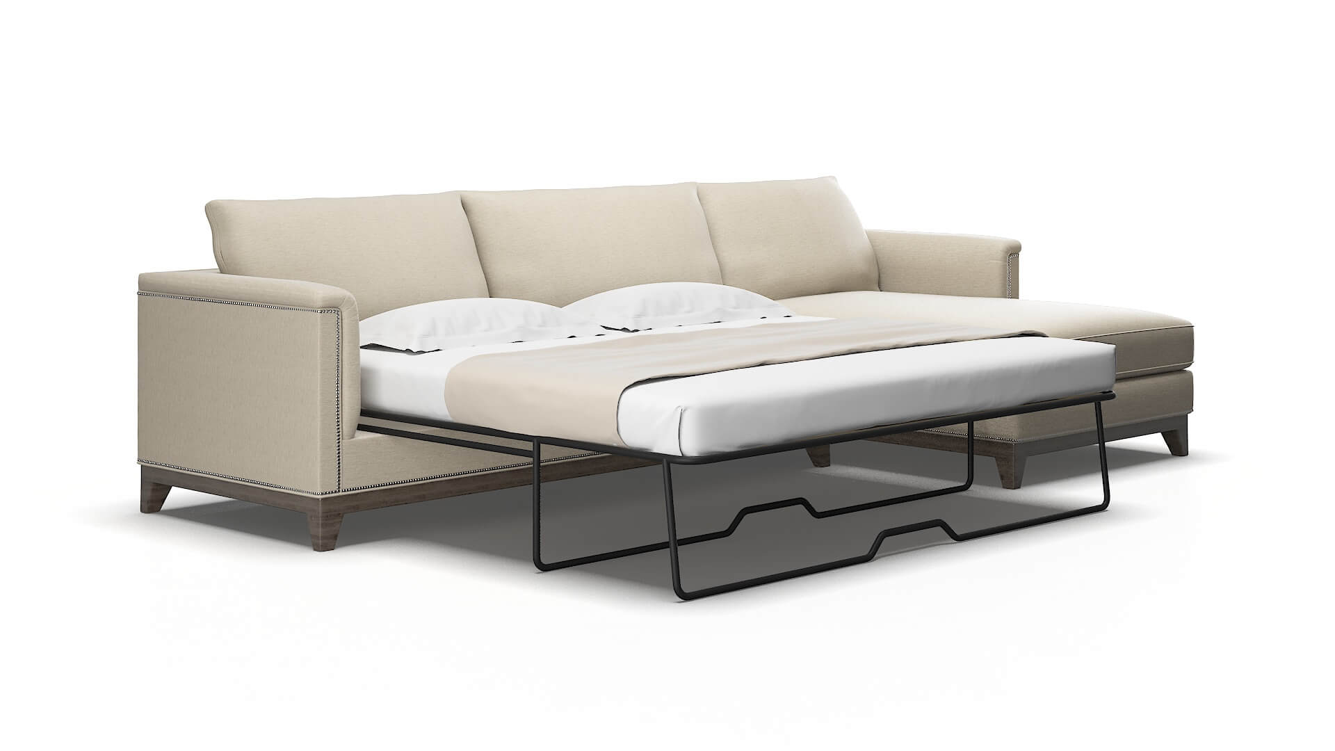 Sofia Sosoftness 72 Panel sleeper Espresso Legs  2