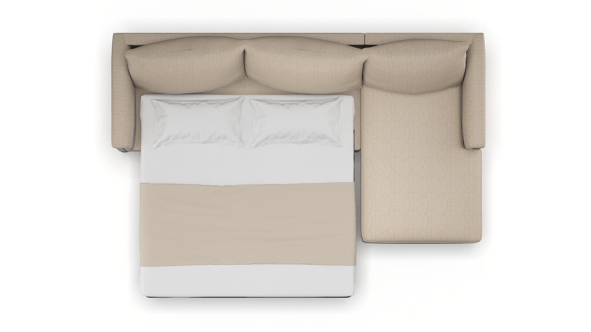 Sofia Sosoftness 74 Panel Sleeper Espresso legs 3