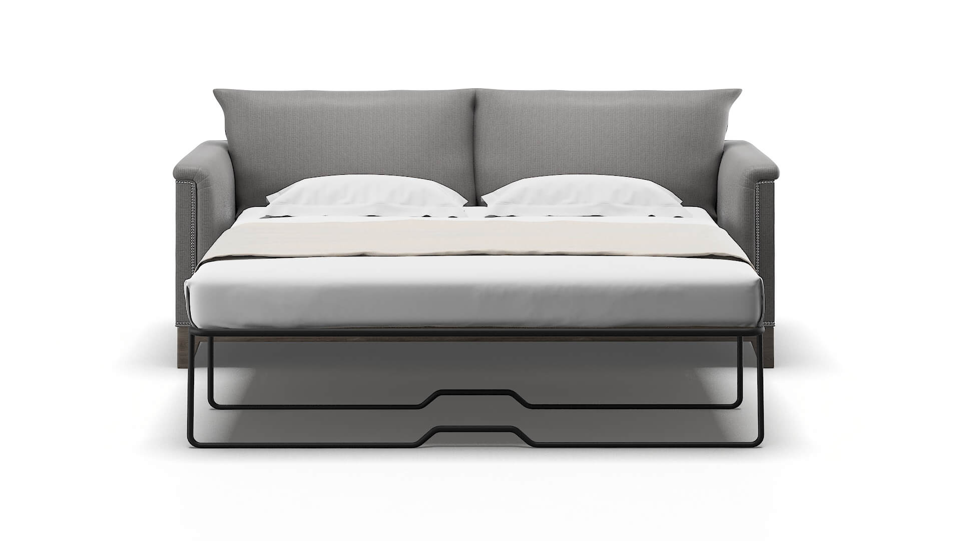 Sofia Terrain Oatmeal Sofa Sleeper Espresso legs 1