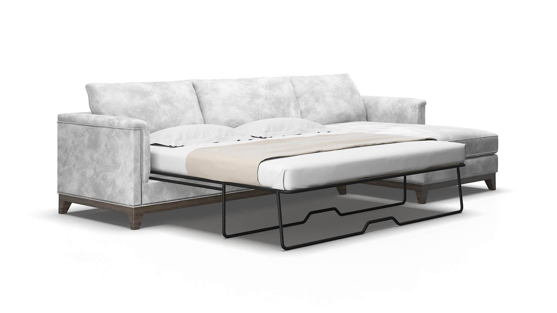 Sofia Terrain pearl Panel sleeper Espresso Legs  2