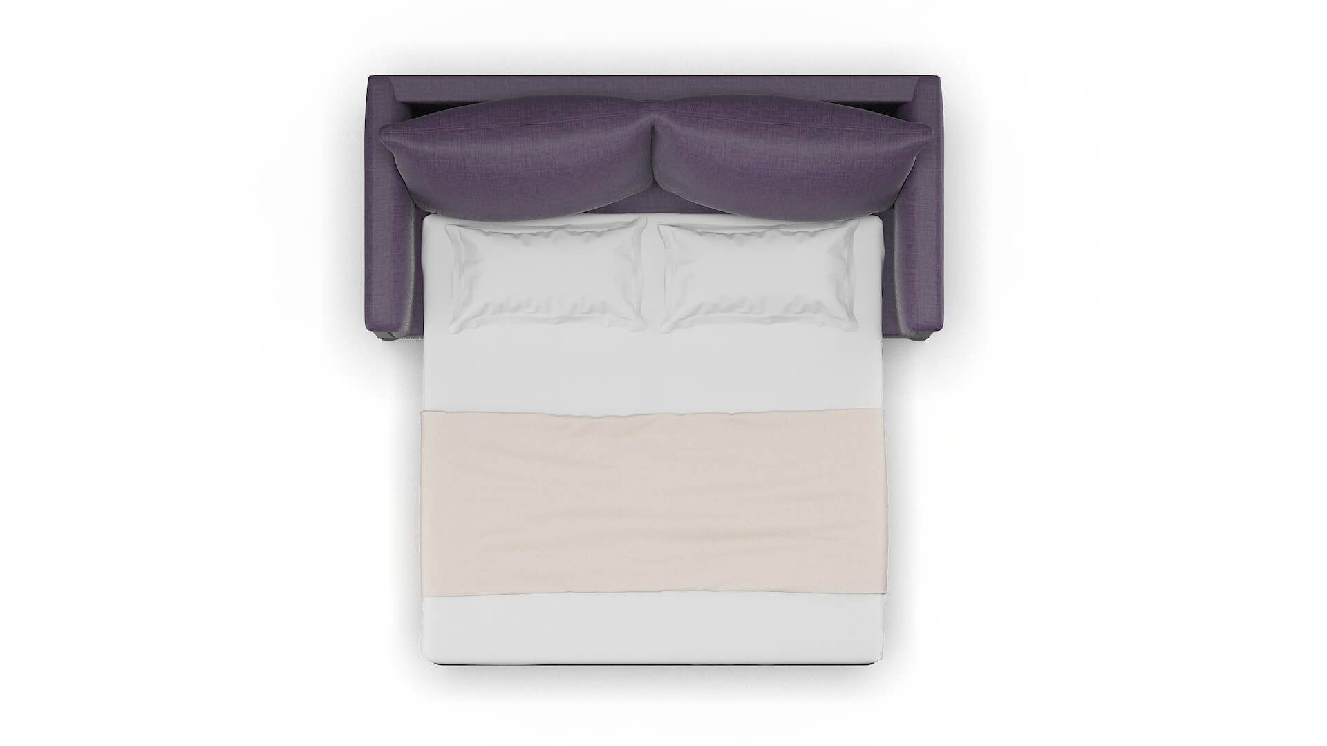 Sofia Tess Blackberry Sofa Sleeper Espresso legs 3