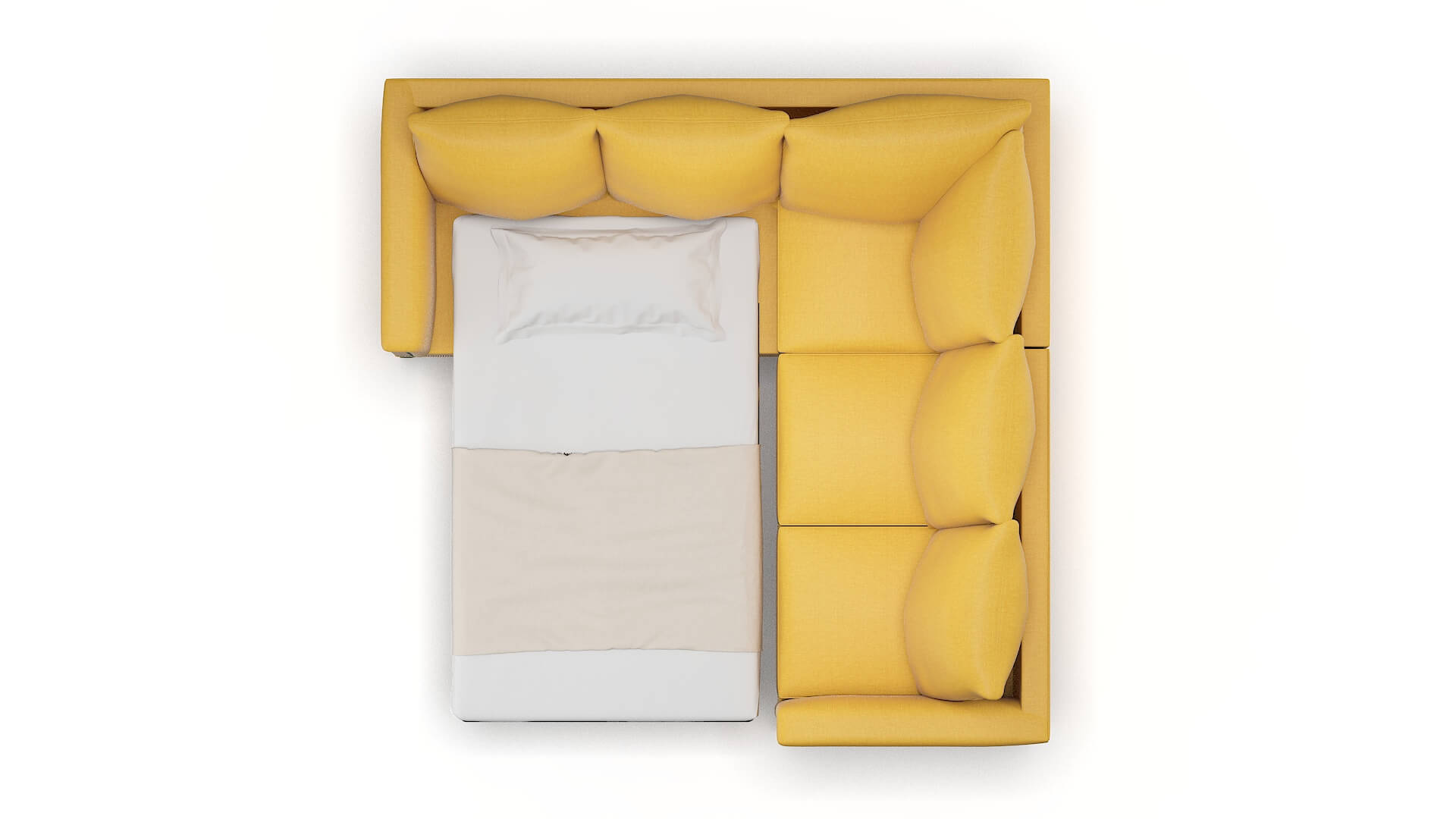 Sofia Tess Turmeric Sectional Sleeper Espresso legs 3