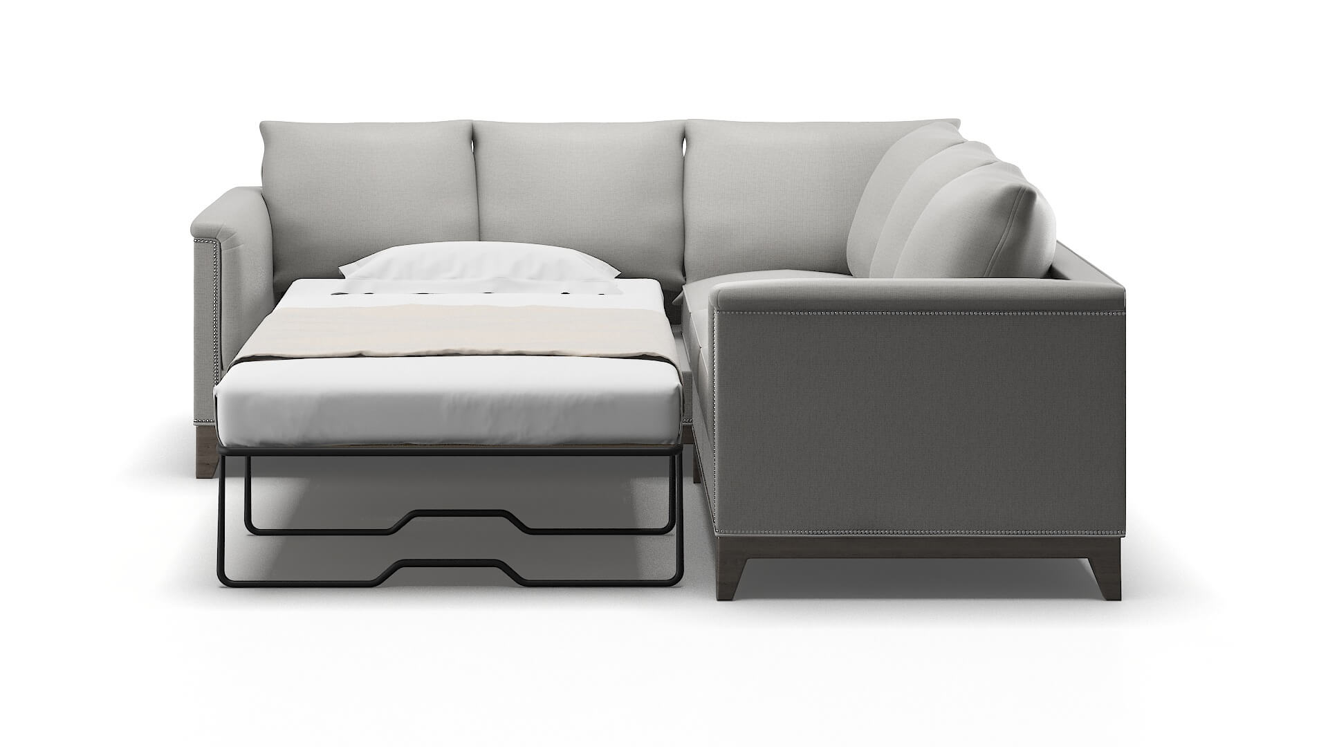 Sofia Urban_d Pepper Sectional Sleeper Espresso legs 1