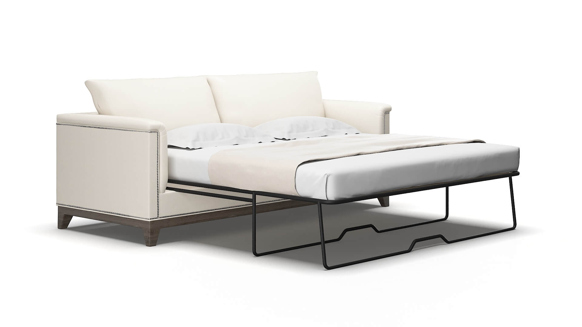 Sofia Urban_d Snow Sofa Sleeper Espresso legs 2