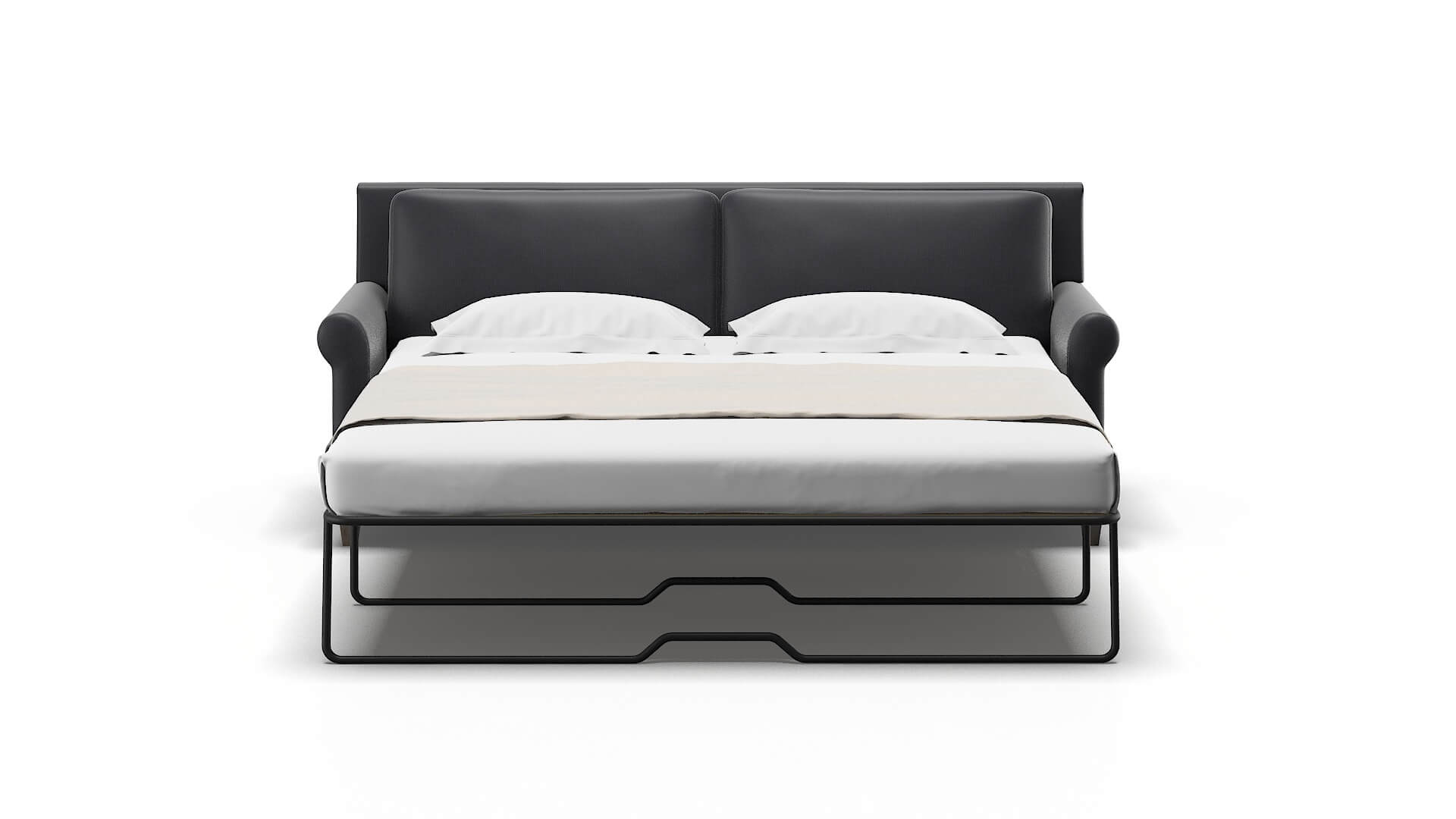 Stockholm Atlas_plz Navy Sofa Sleeper Espresso legs 1