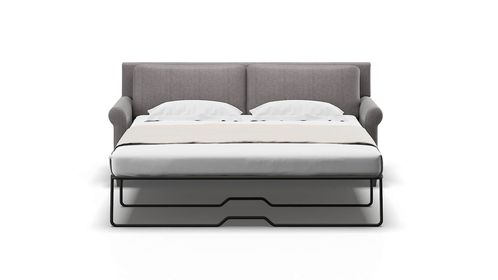 Stockholm Atlas_plz Silver Sofa Sleeper Espresso legs 1