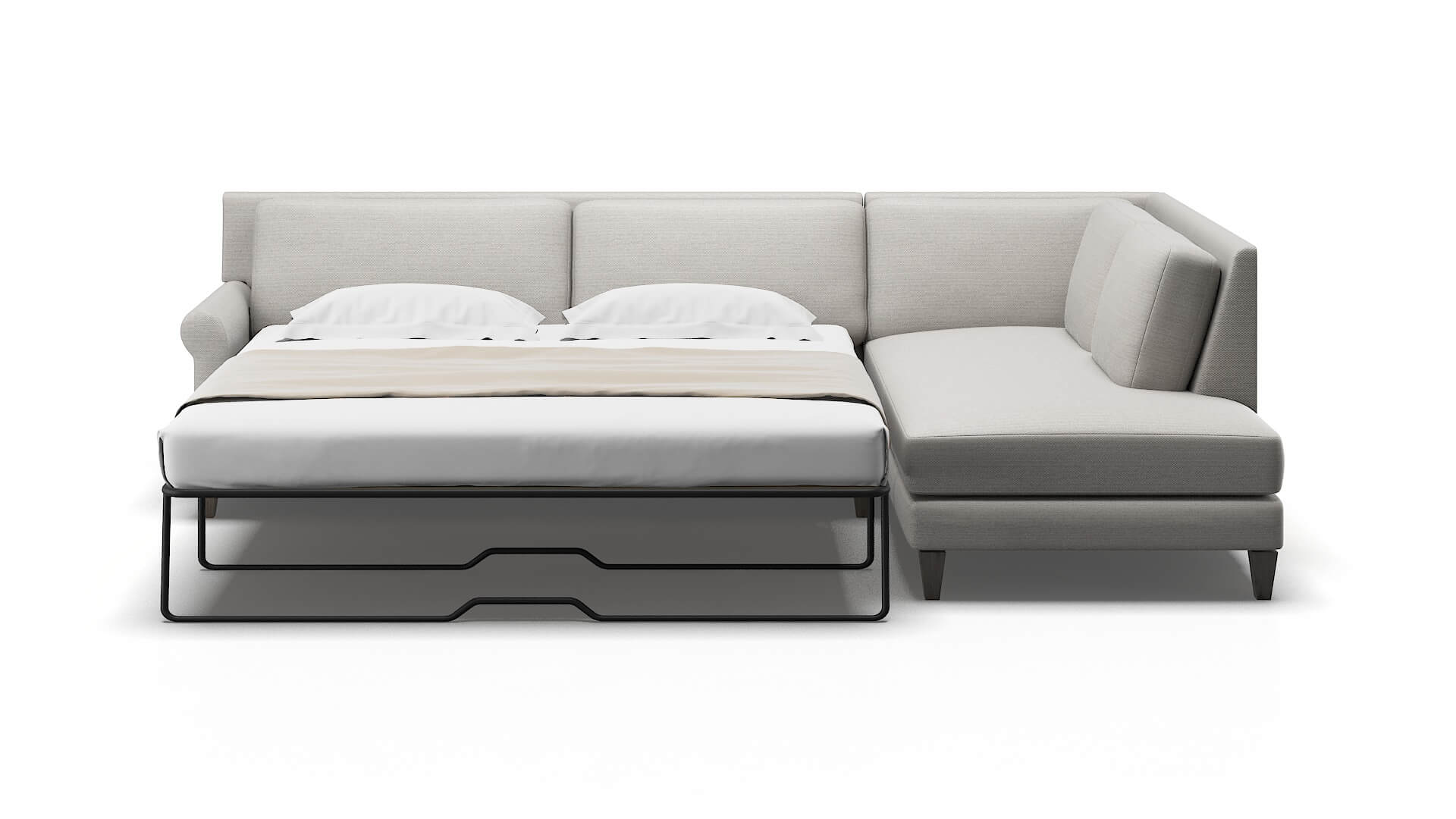 Stockholm Avenger Dolphin Panel Sleeper Espresso legs 1