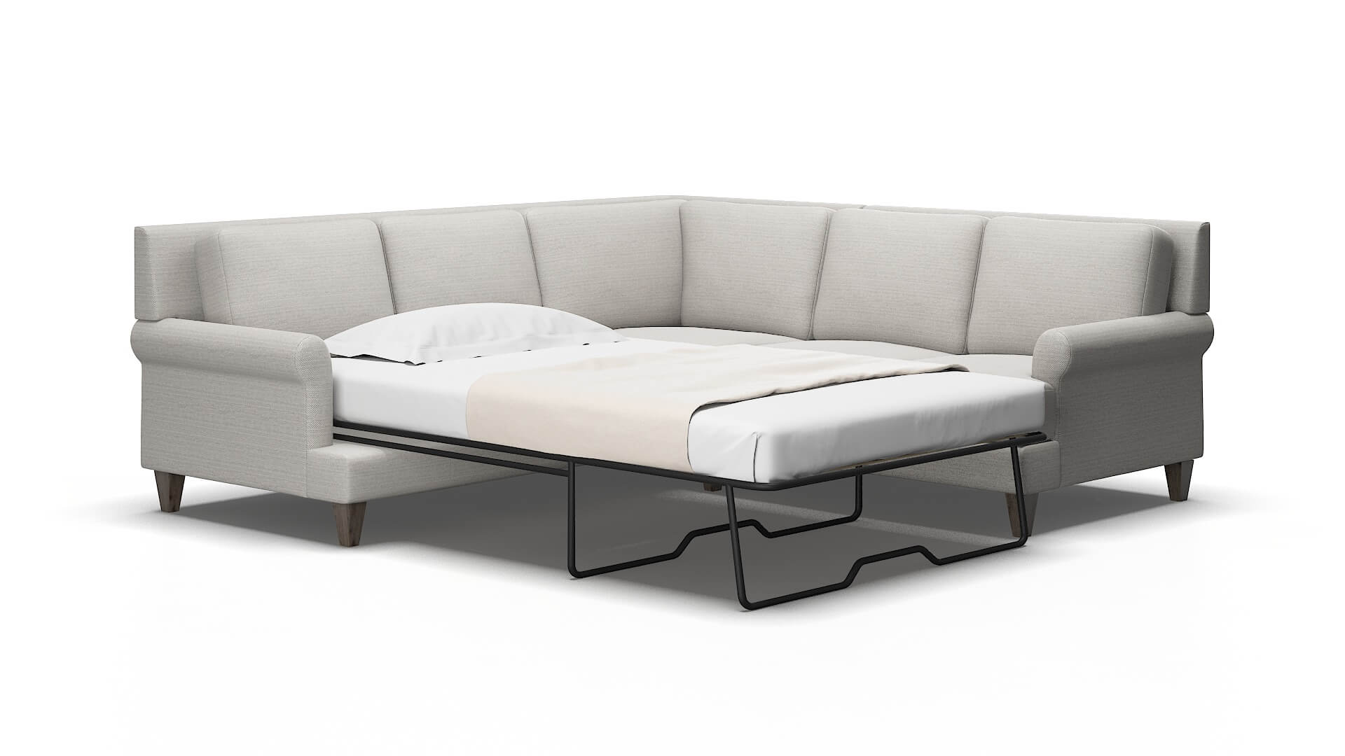 Stockholm Avenger dolphin Sectional sleeper Espresso Legs  2