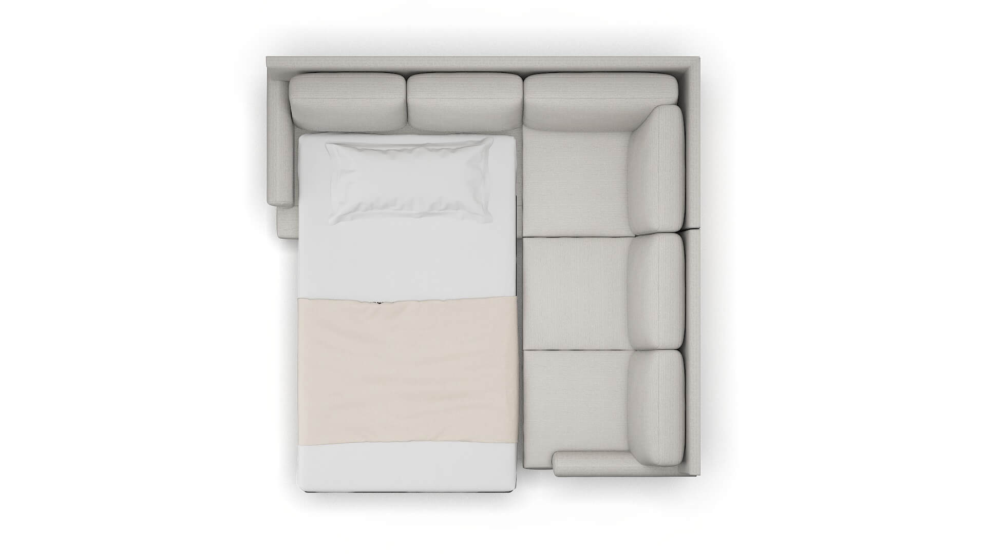 Stockholm Avenger Dolphin Sectional Sleeper Espresso legs 3