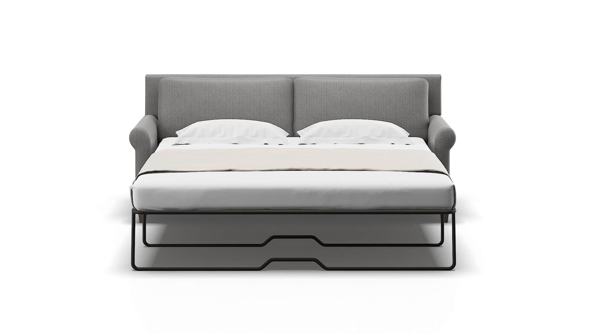 Stockholm Avenger Zinc Sofa Sleeper Espresso legs 1