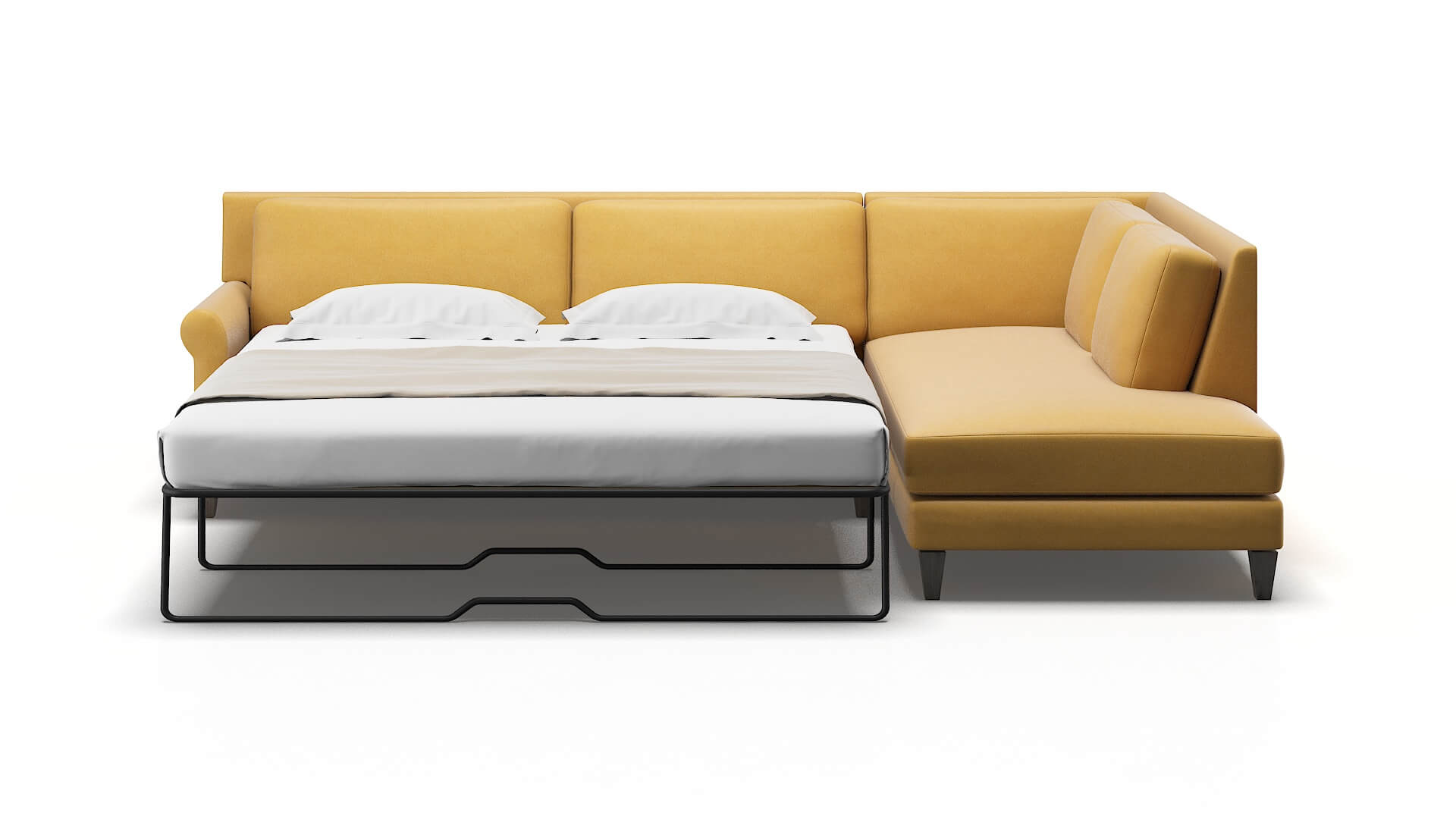 Stockholm Bella Amber Panel Sleeper Espresso legs 1