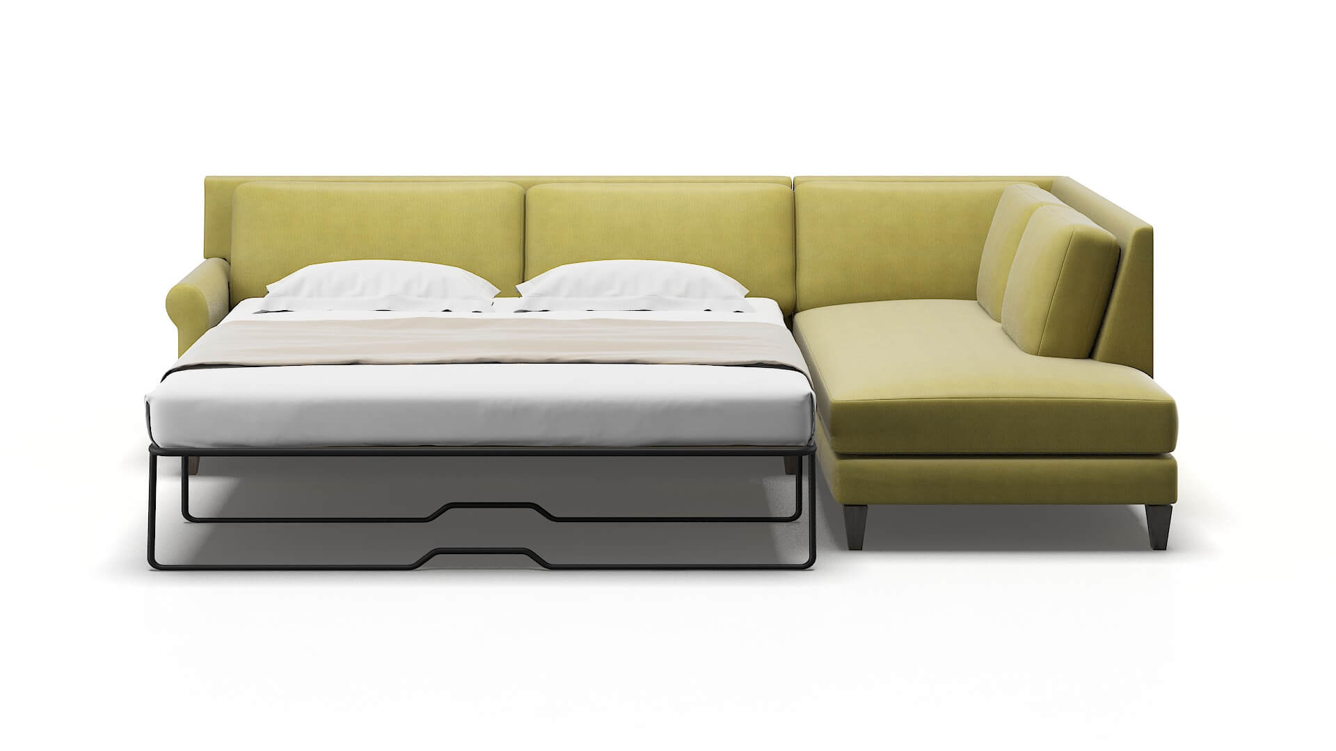 Stockholm Bella Apple Panel Sleeper Espresso legs 1