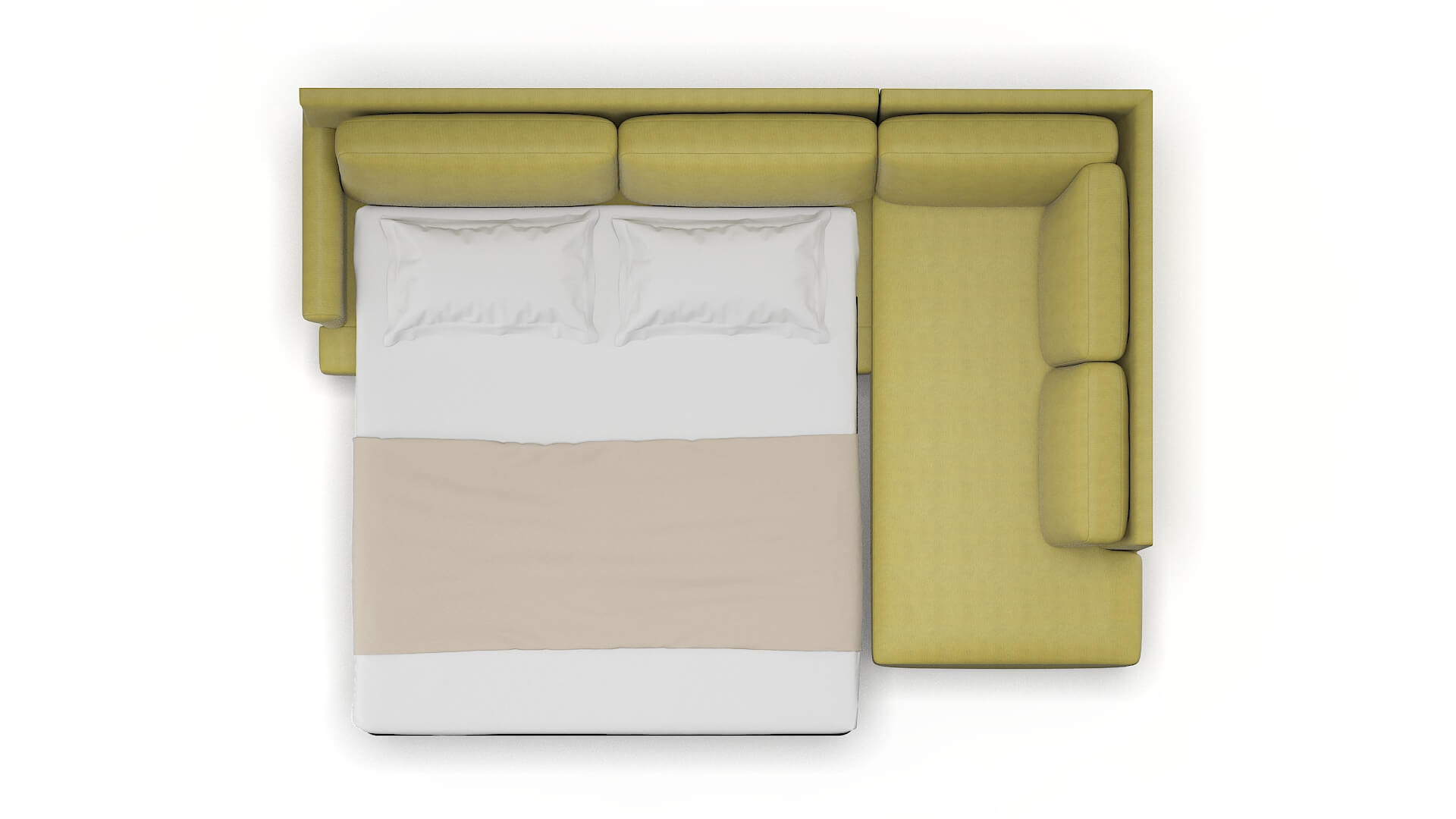 Stockholm Bella Apple Panel Sleeper Espresso legs 3