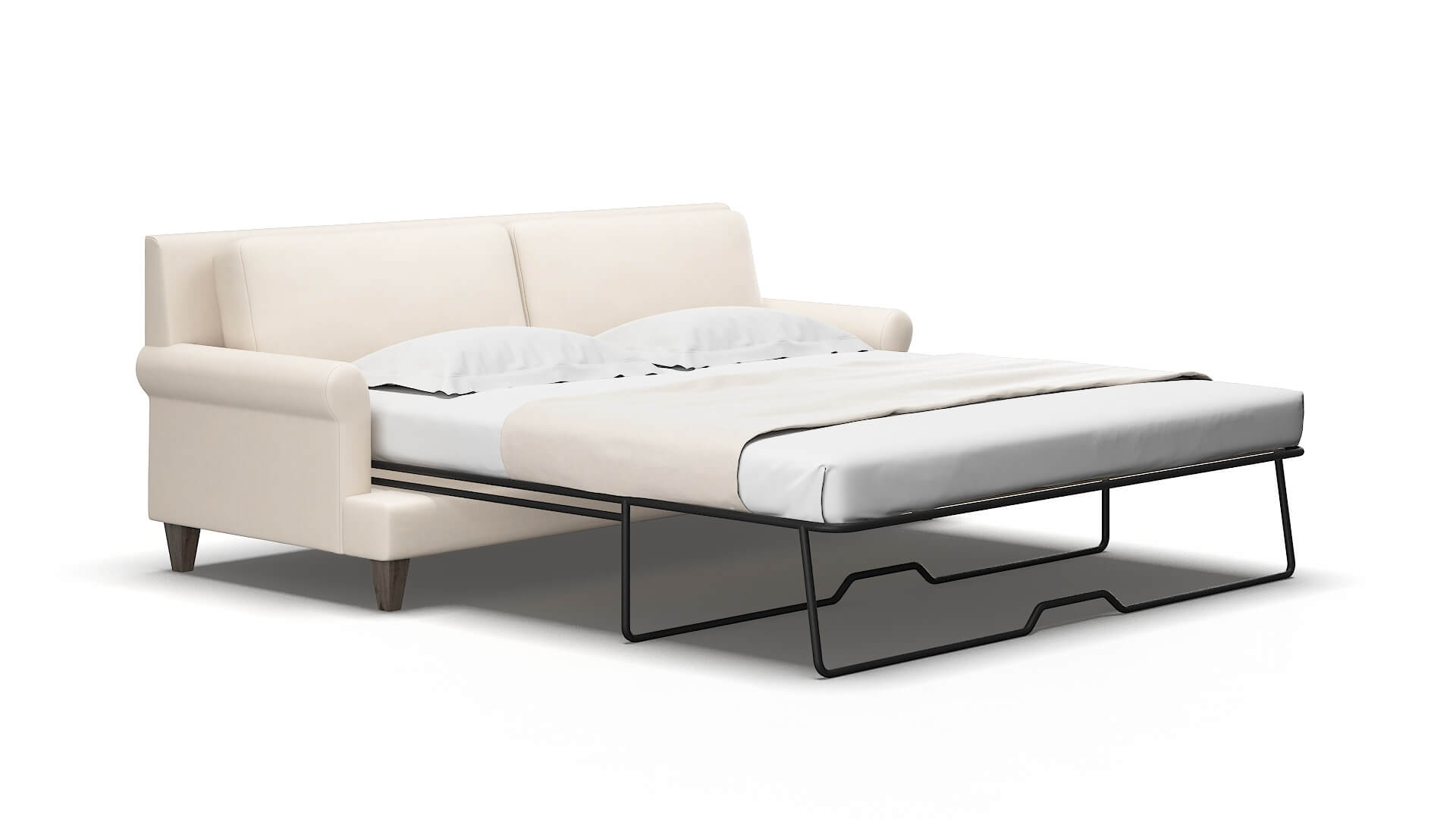 Stockholm Bella buckwheat Sofa sleeper Espresso Legs  2