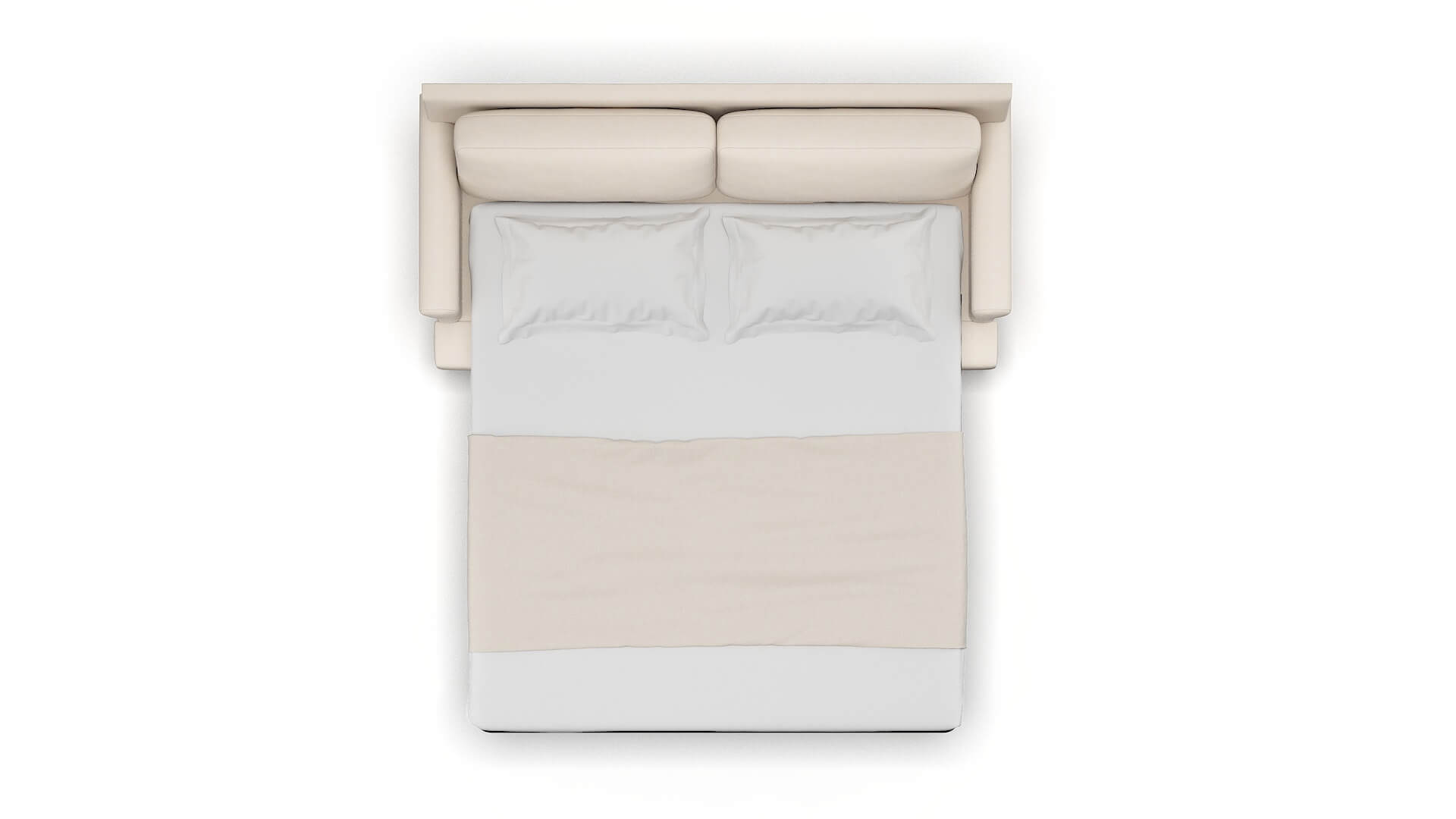 Stockholm Bella Buckwheat Sofa Sleeper Espresso legs 3