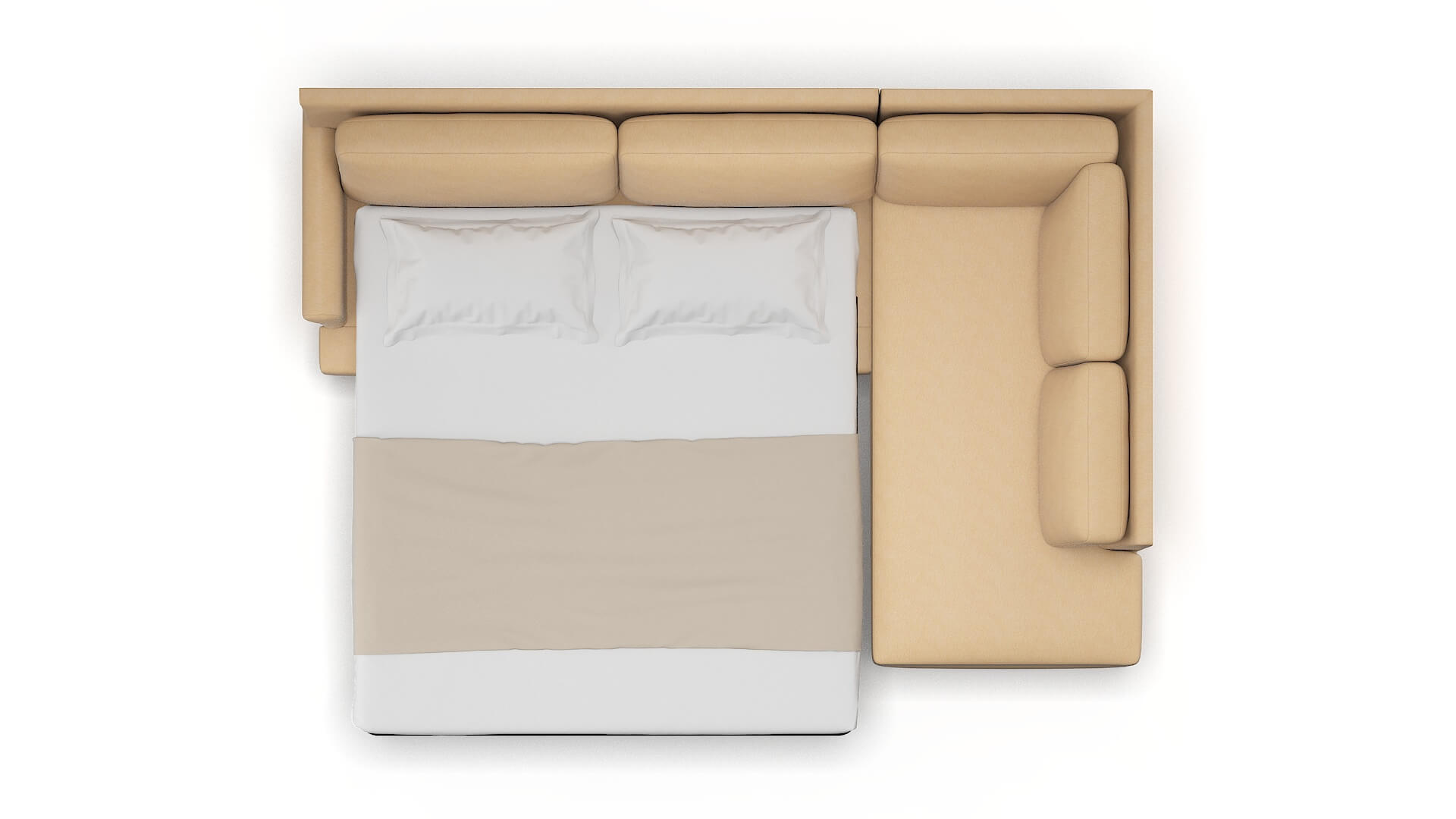 Stockholm Bella Coffee Panel Sleeper Espresso legs 3