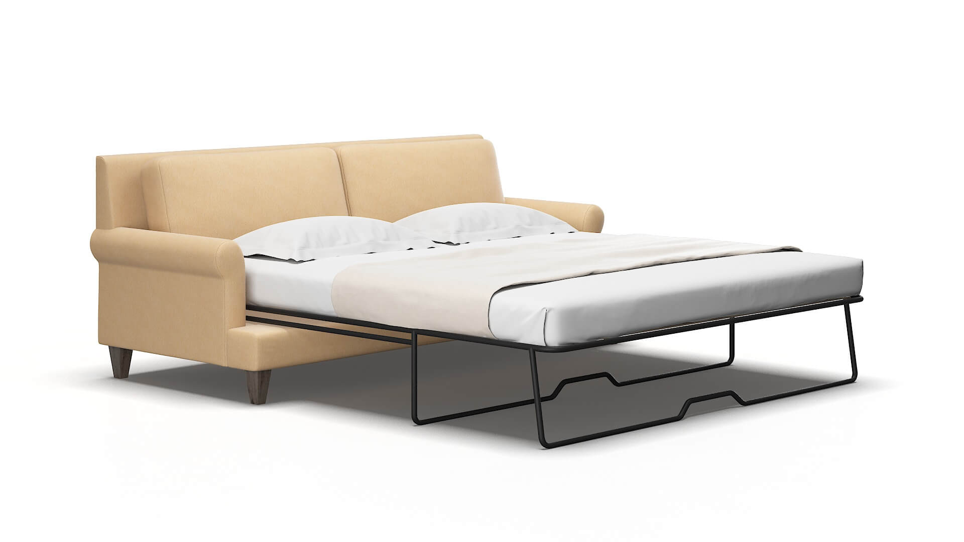 Stockholm Bella Coffee Sofa Sleeper Espresso legs 2