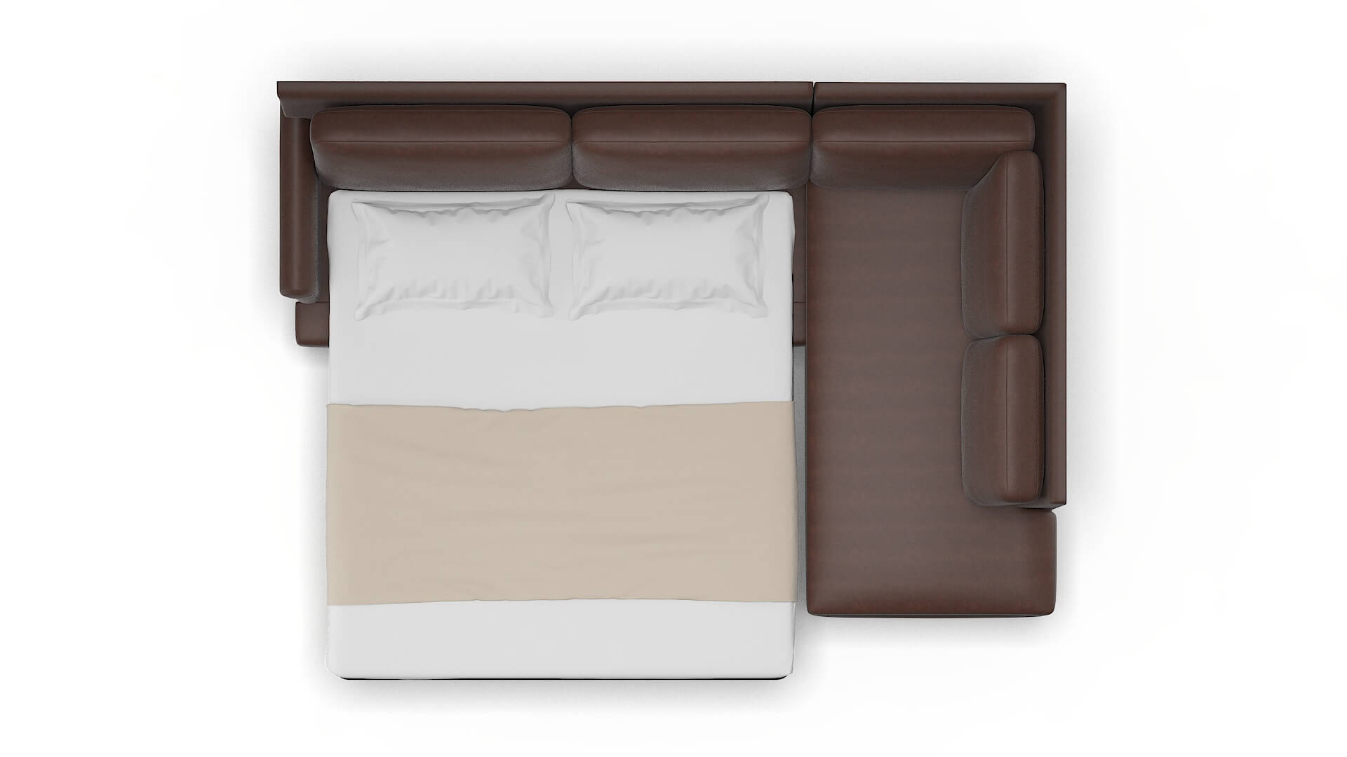 Stockholm Bella Espresso Panel Sleeper Espresso legs 3