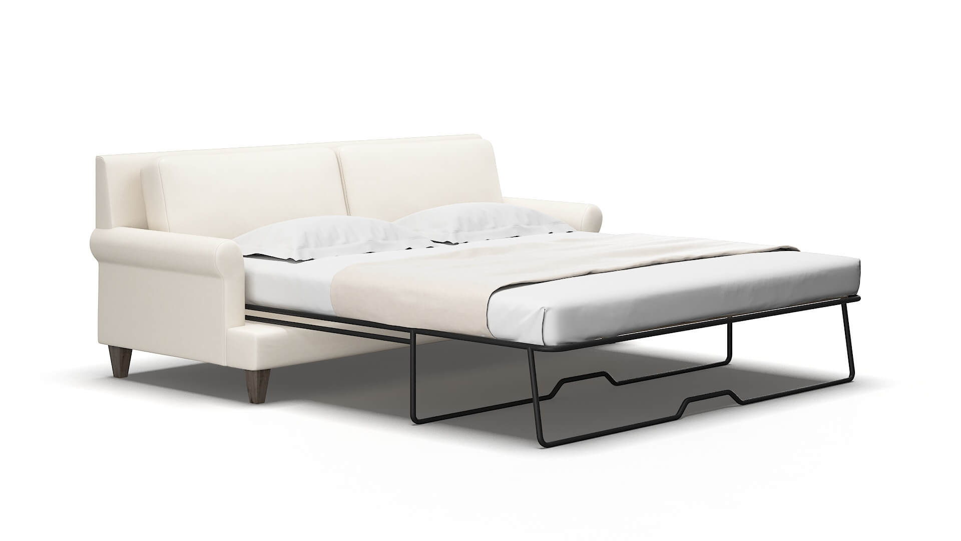 Stockholm Blanche milky Sofa sleeper Espresso Legs  2