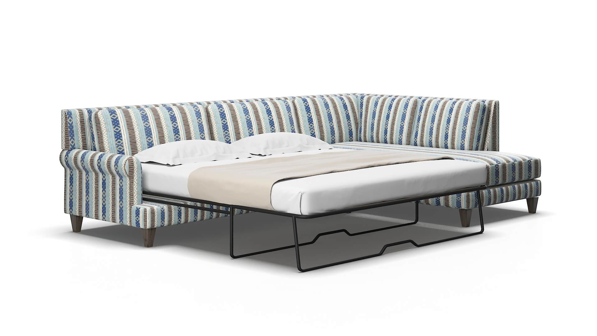 Stockholm Bodhi indigo Panel sleeper Espresso Legs  2