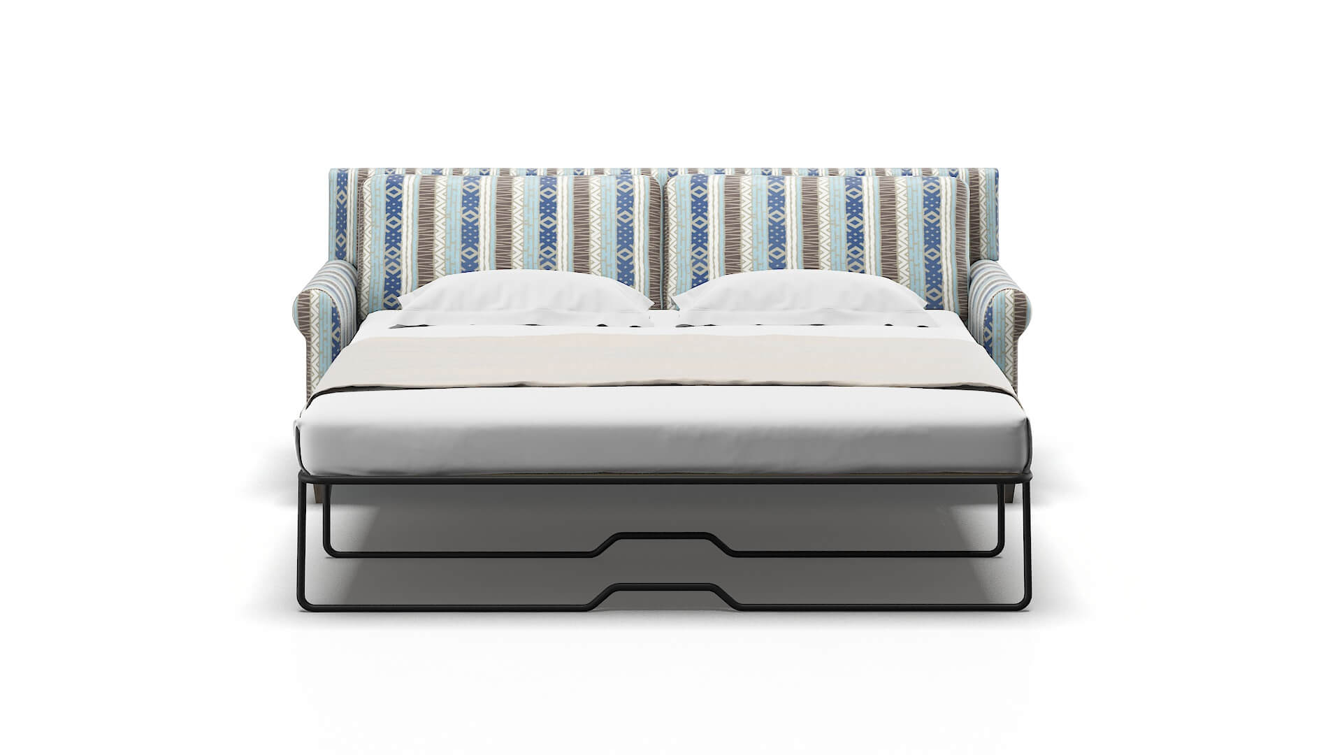 Stockholm Bodhi Indigo Sofa Sleeper Espresso legs 1