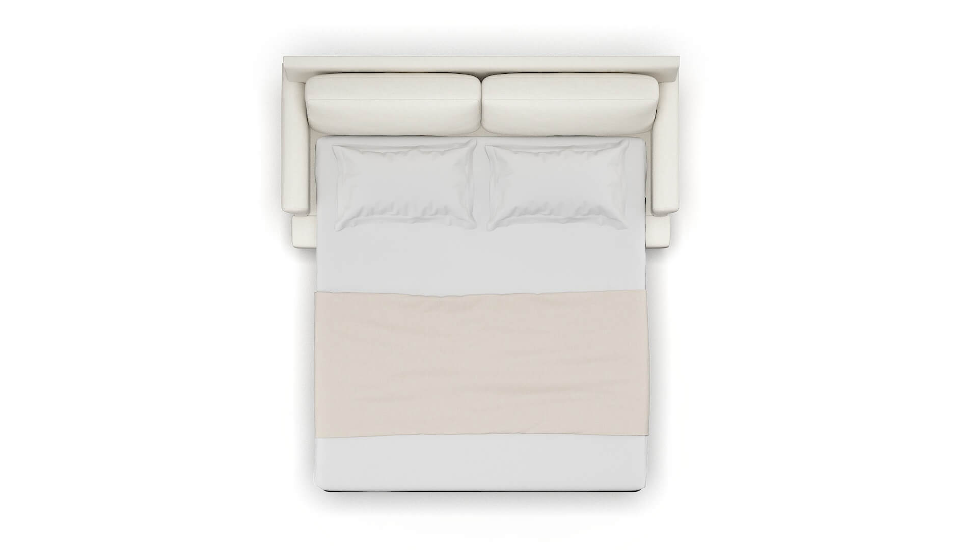 Stockholm Catalina Ivory Sofa Sleeper Espresso legs 3