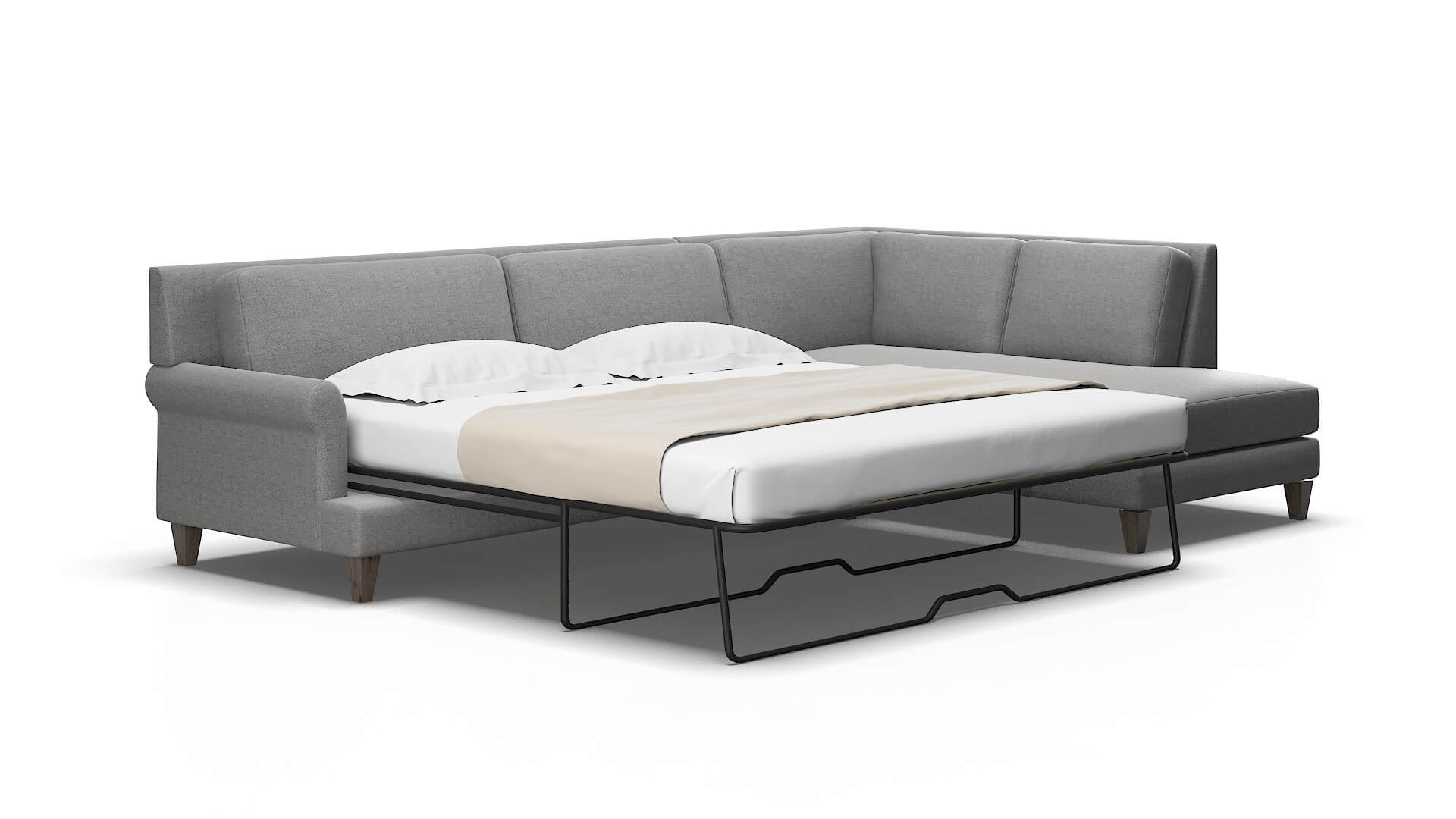 Stockholm Catalina steel Panel sleeper Espresso Legs  2