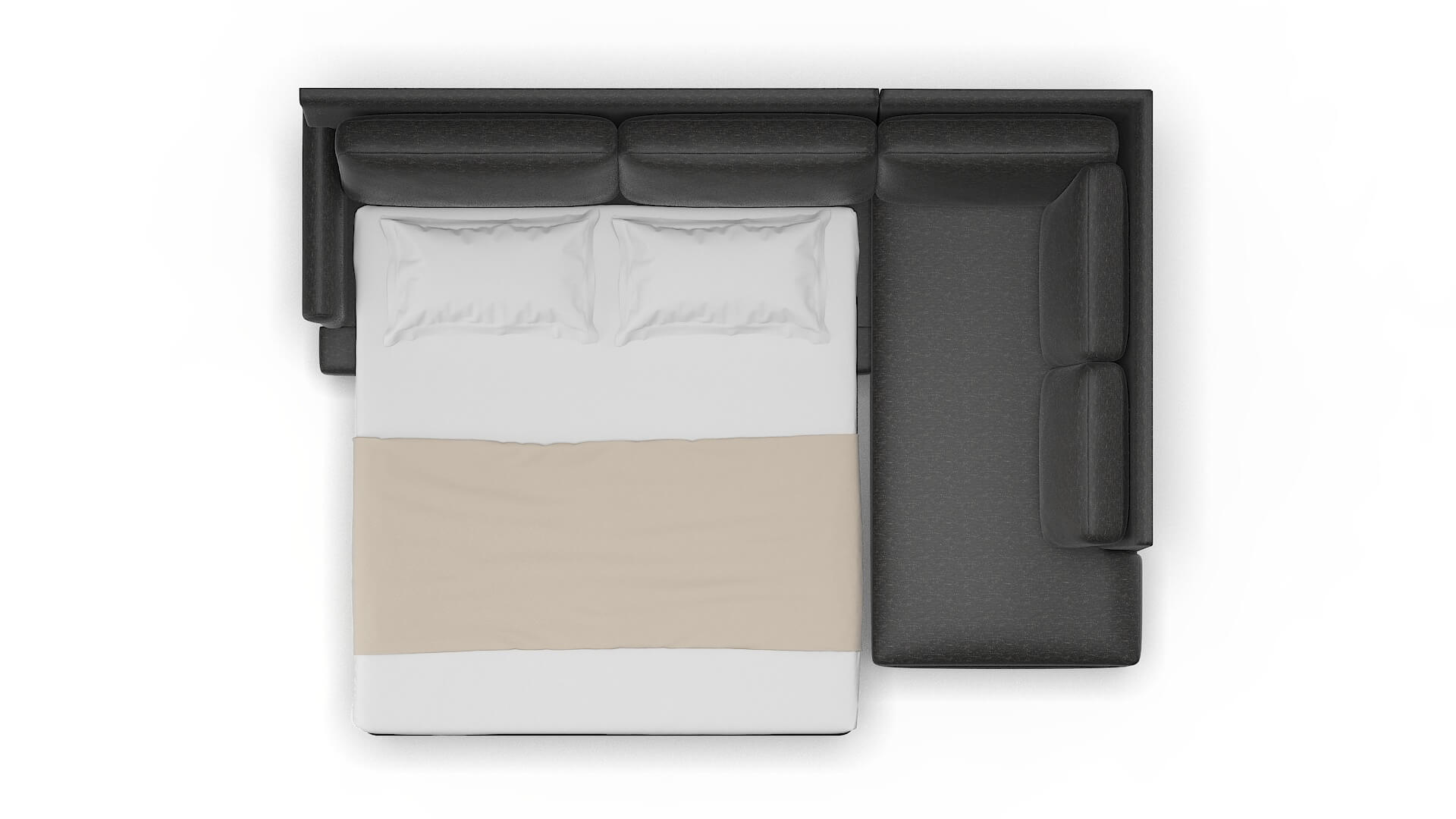 Stockholm Chance Denim Panel Sleeper Espresso legs 3