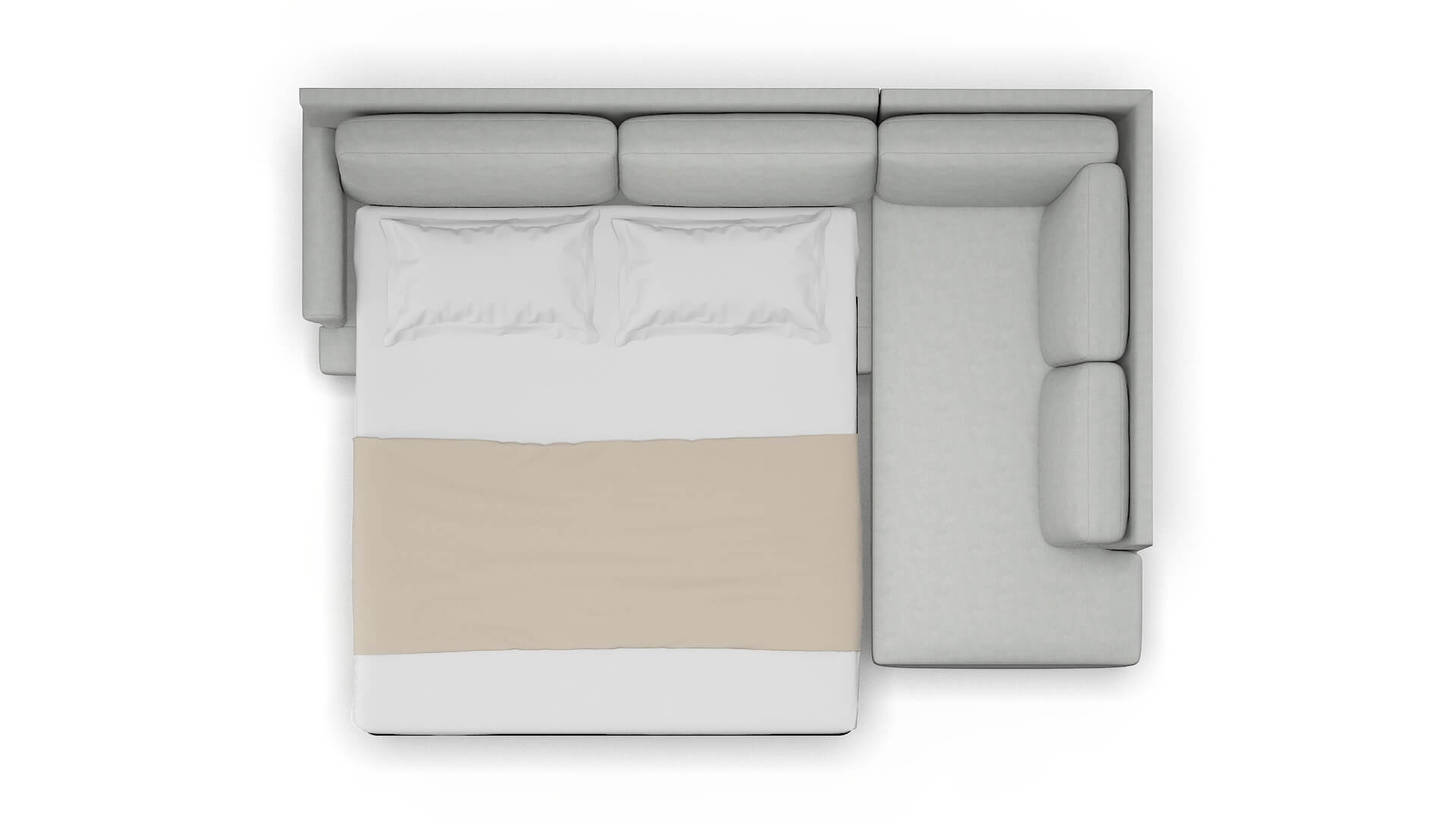 Stockholm Dawson Platinum Panel Sleeper Espresso legs 3