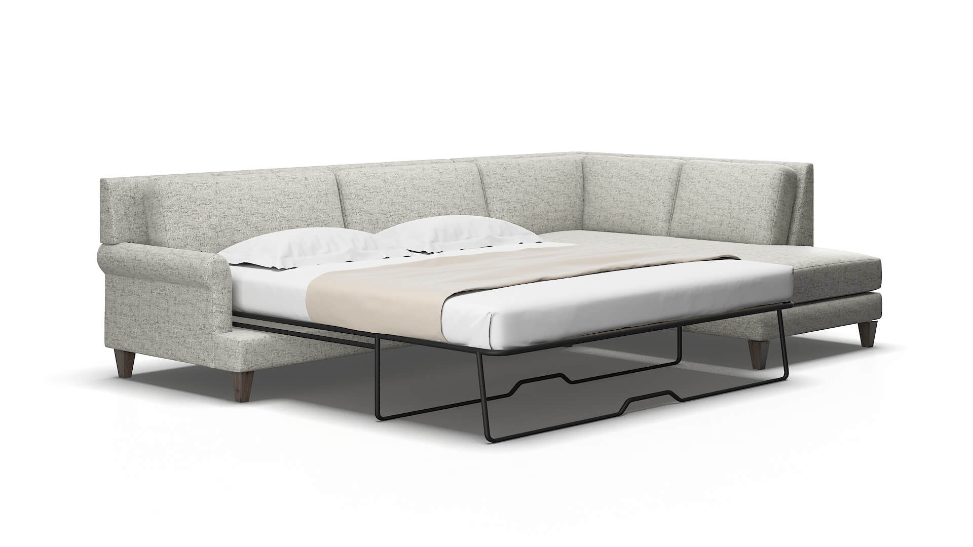 Stockholm Derby ash Panel sleeper Espresso Legs  2