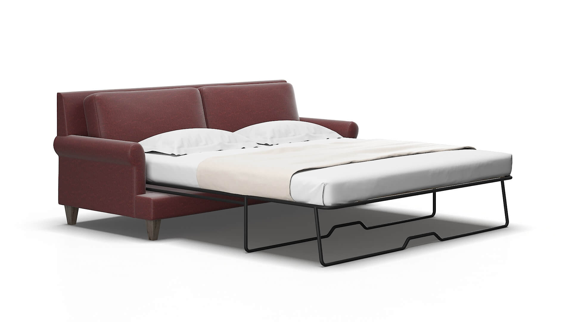 Stockholm Derby berry Sofa sleeper Espresso Legs  2