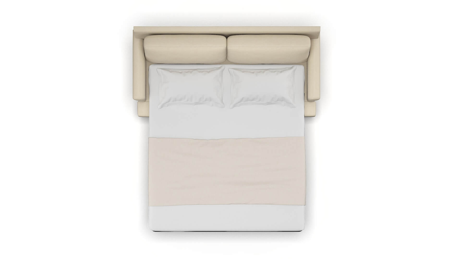 Stockholm Dream_d Almond Sofa Sleeper Espresso legs 3