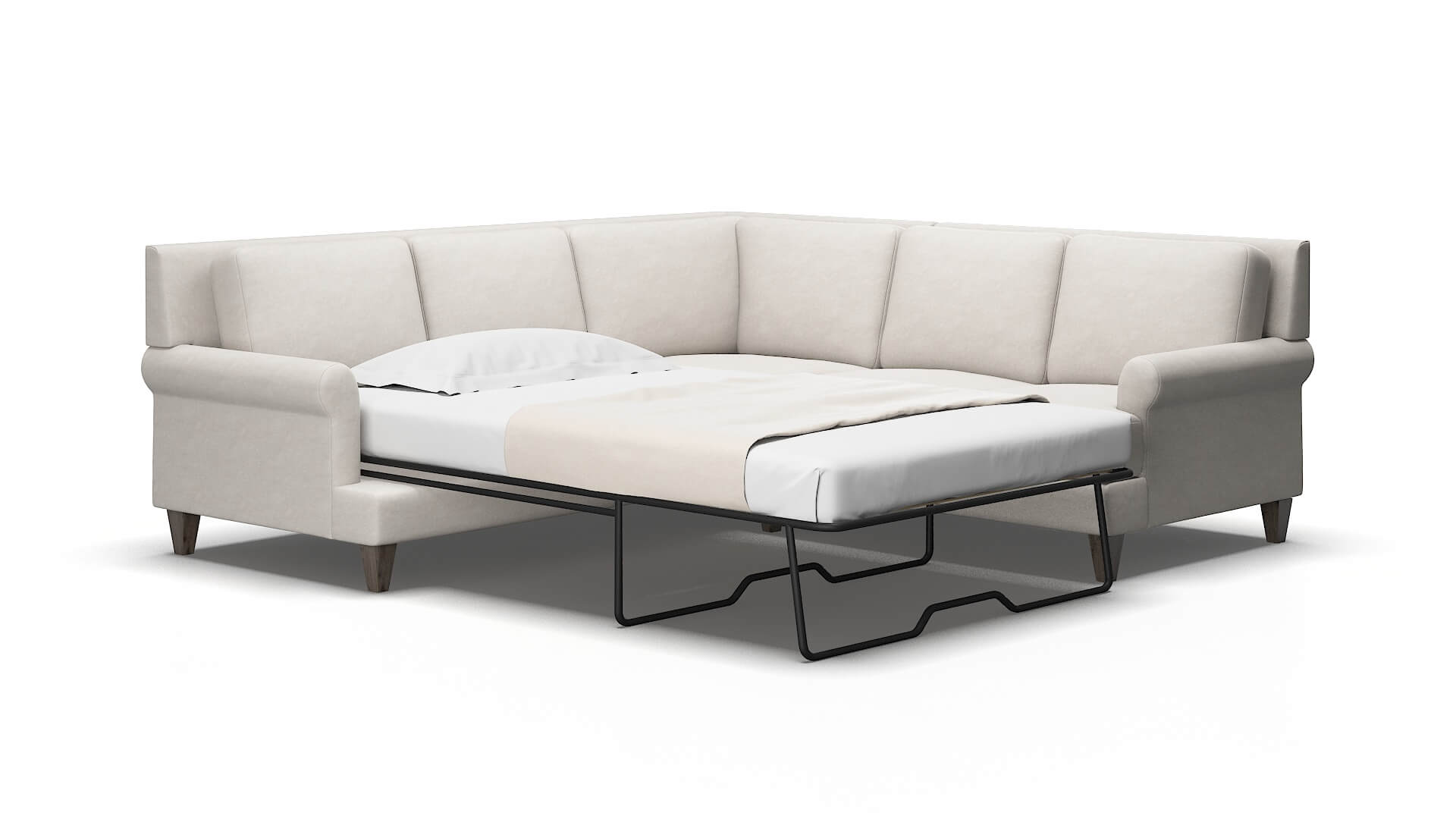 Stockholm Dream_d Stone Sectional Sleeper Espresso legs 2
