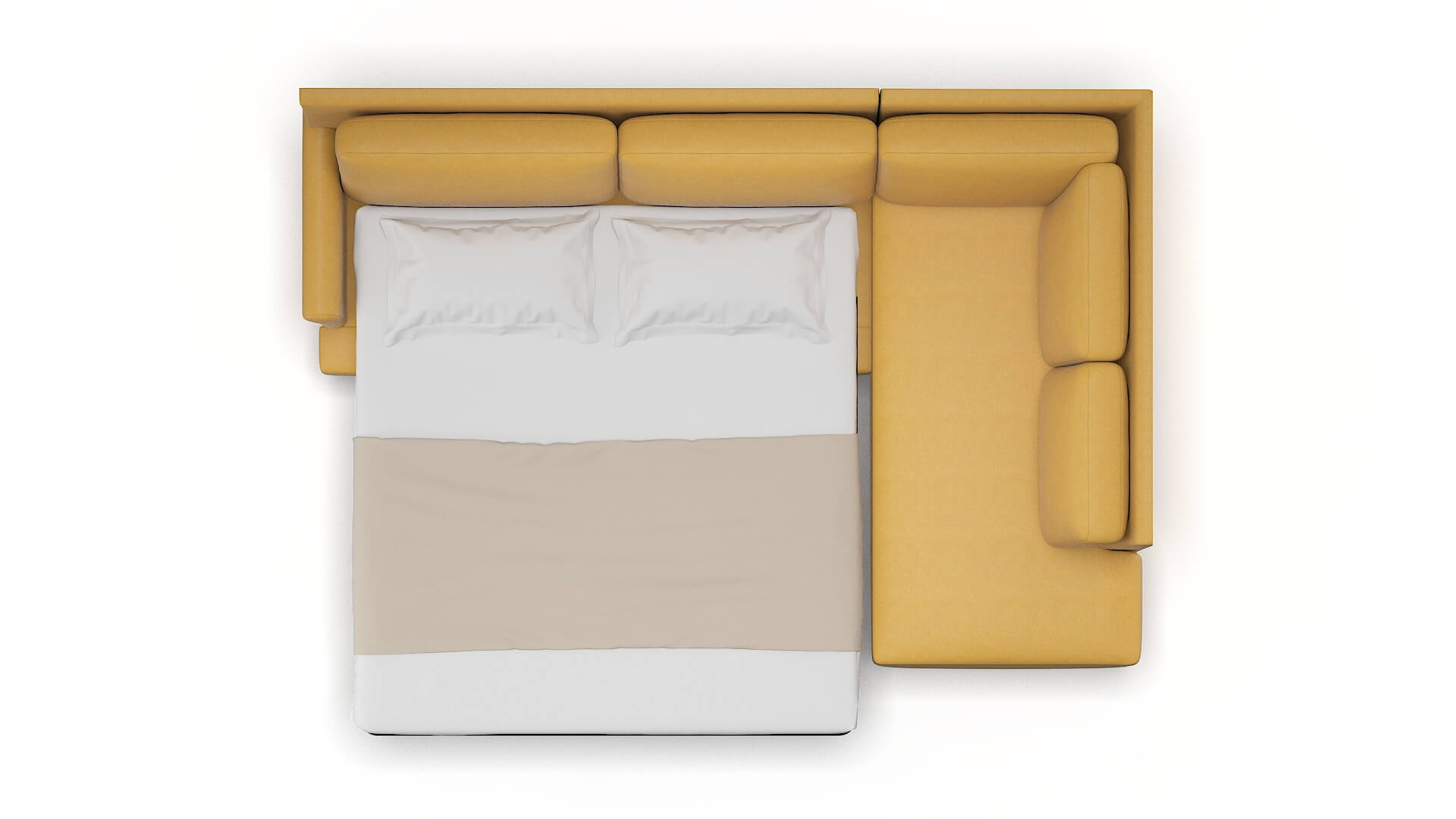 Stockholm Dream_d Sunflower Panel Sleeper Espresso legs 3