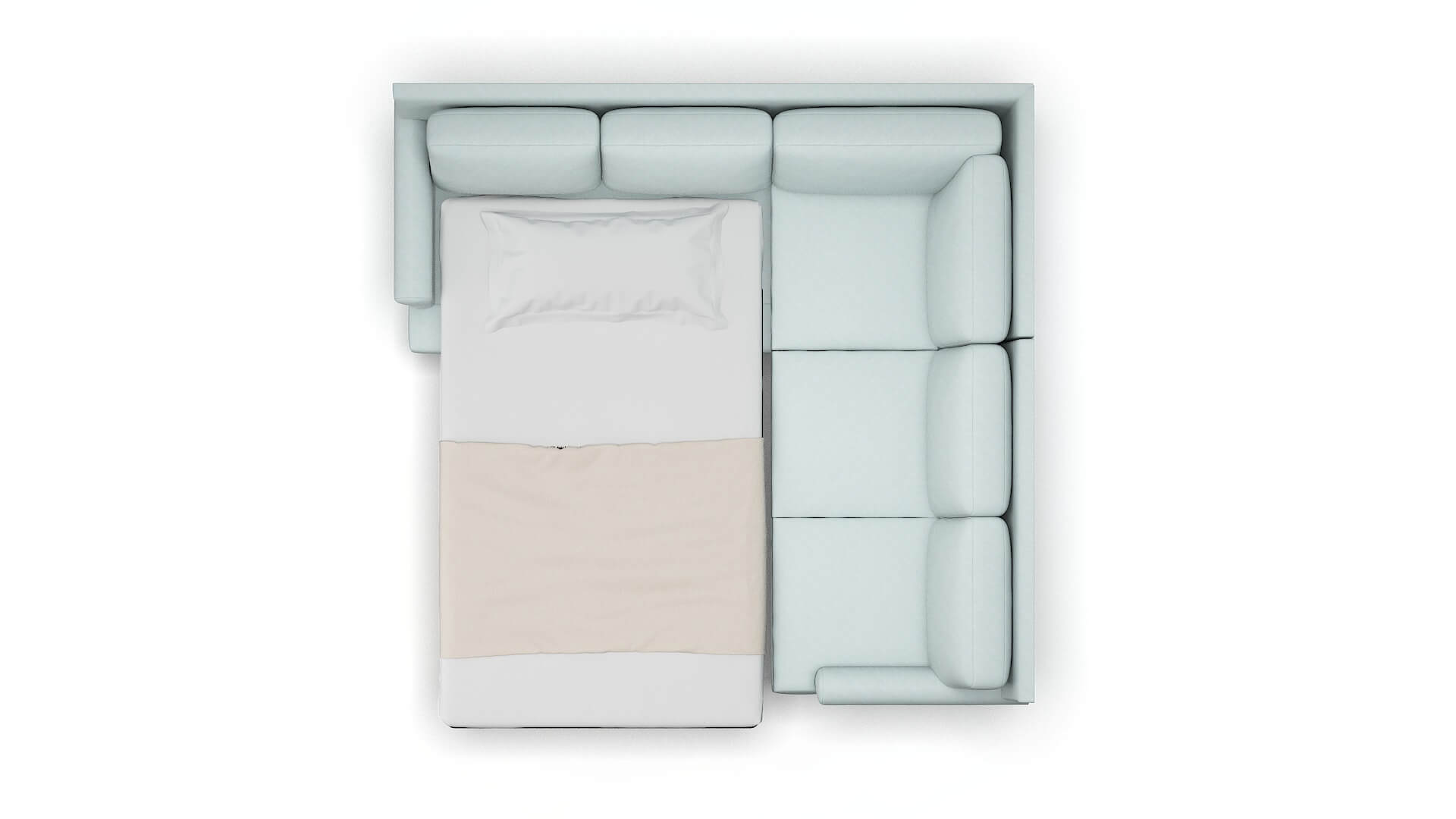 Stockholm Elliot Spa Sectional Sleeper Espresso legs 3