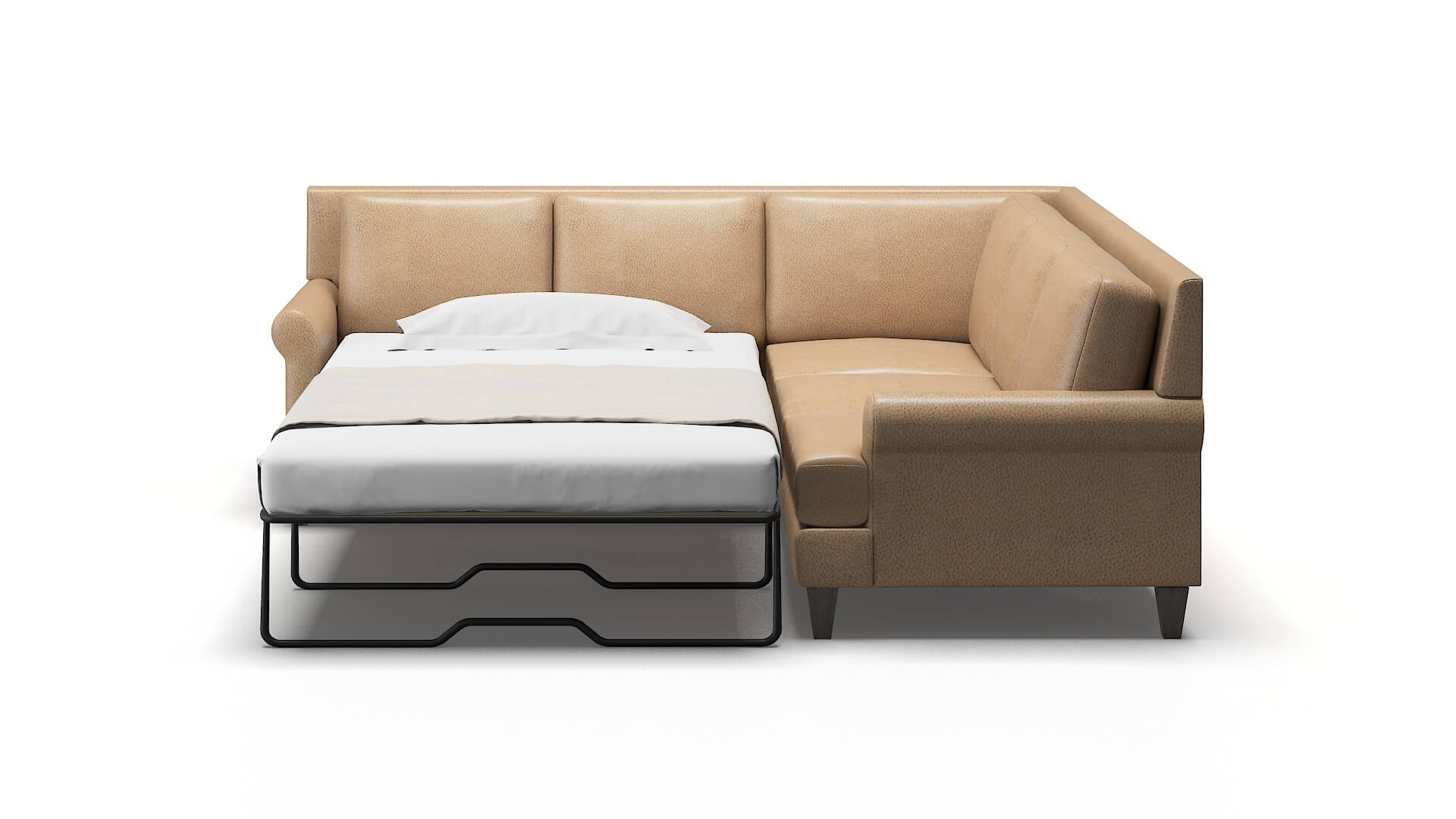 Stockholm Ford Dune Sectional Sleeper Espresso legs 1