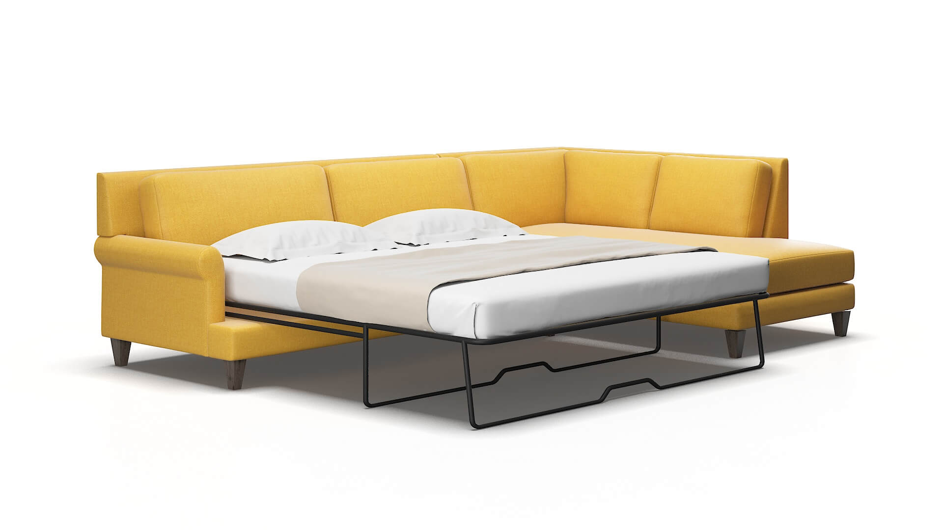 Stockholm Glee aglow Panel sleeper Espresso Legs  2