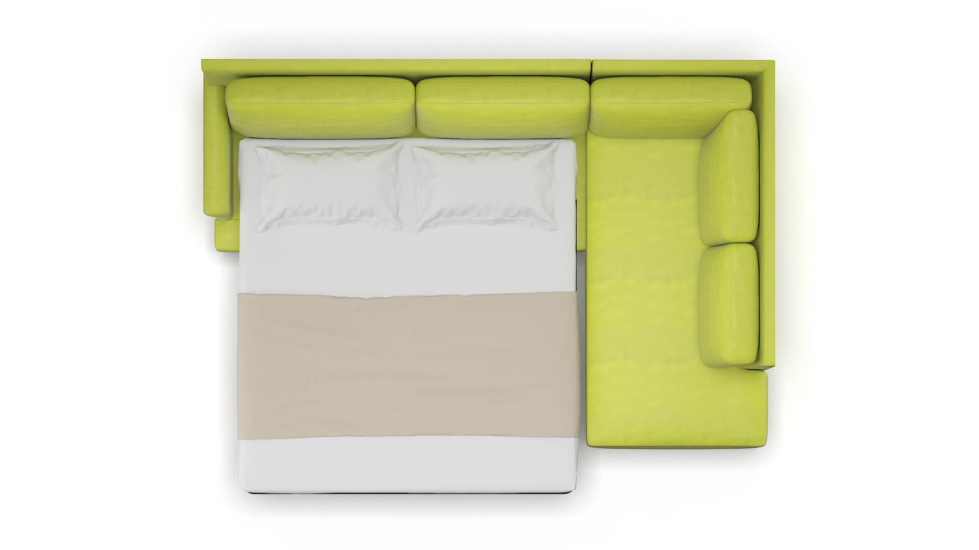 Stockholm Hathaway Apple Panel Sleeper Espresso legs 3