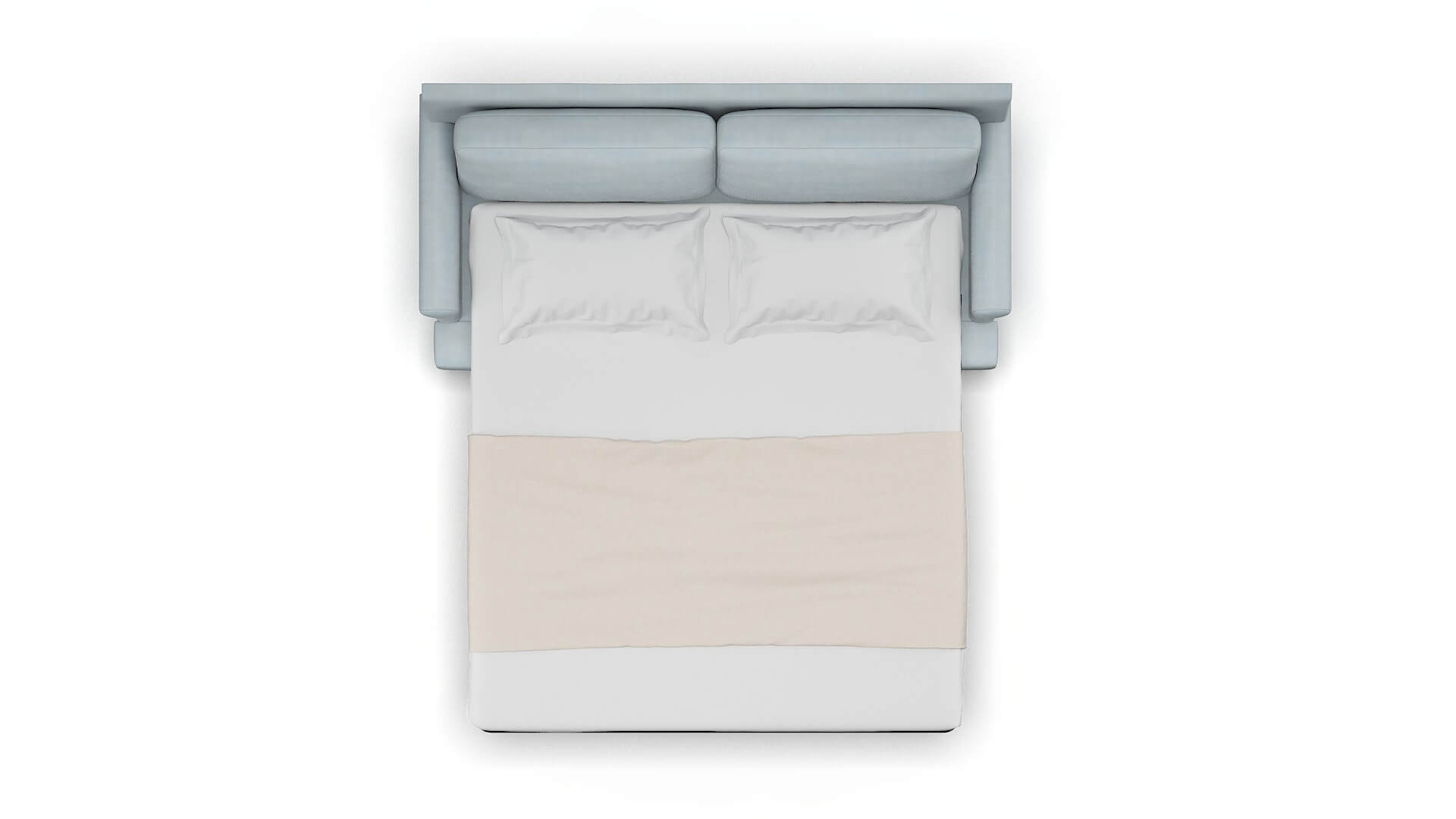 Stockholm Hathaway Aqua Sofa Sleeper Espresso legs 3