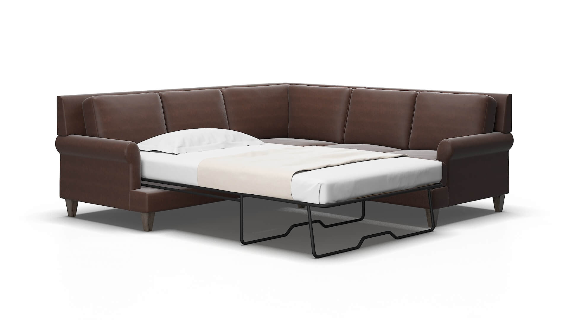 Stockholm Insight cafe Sectional sleeper Espresso Legs  2