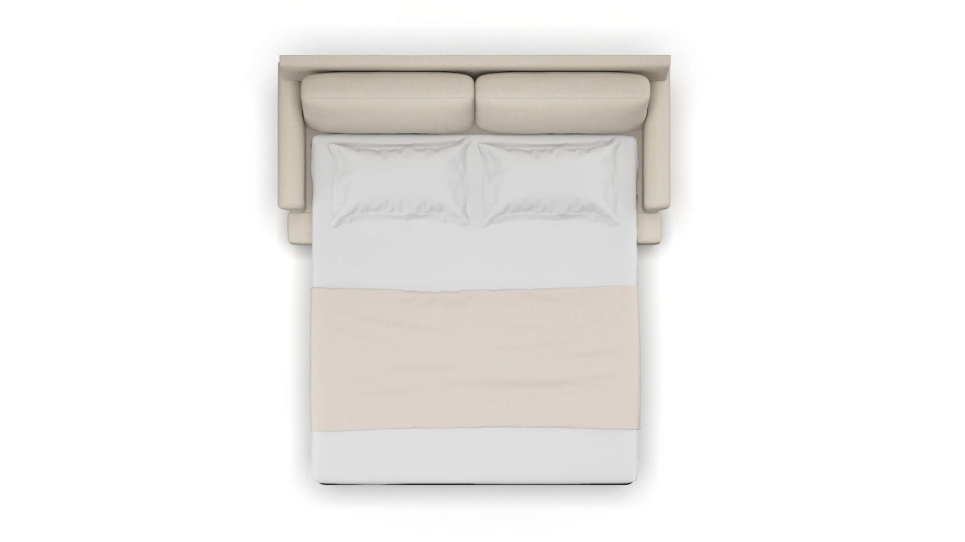 Stockholm Keylargo Almond Sofa Sleeper Espresso legs 3