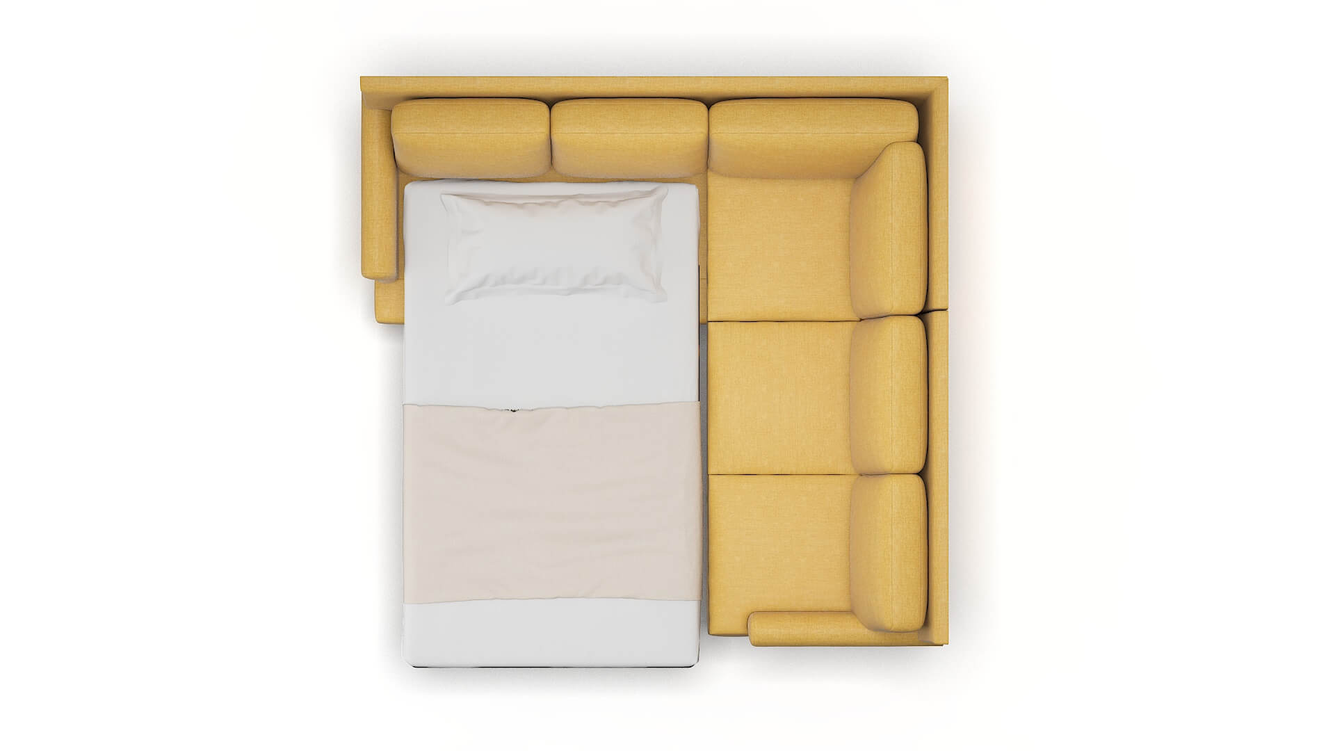 Stockholm Keylargo Honey Sectional Sleeper Espresso legs 3