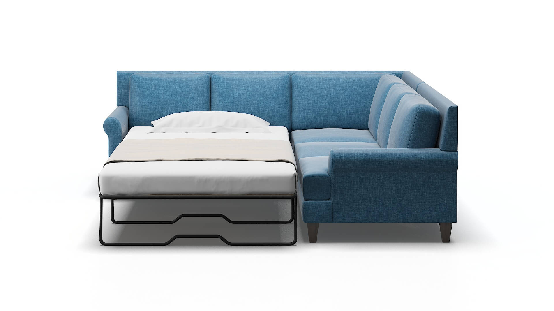 Stockholm Keylargo Ocean Sectional Sleeper Espresso legs 1