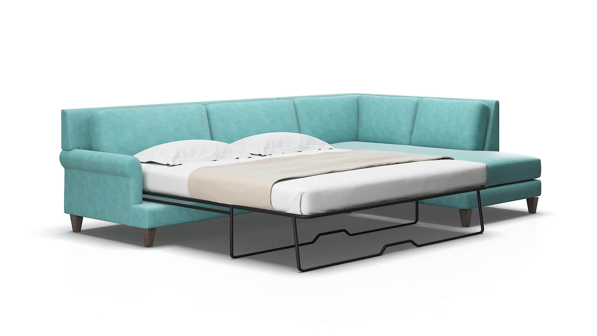 Stockholm Leslie caribbean Panel sleeper Espresso Legs  2