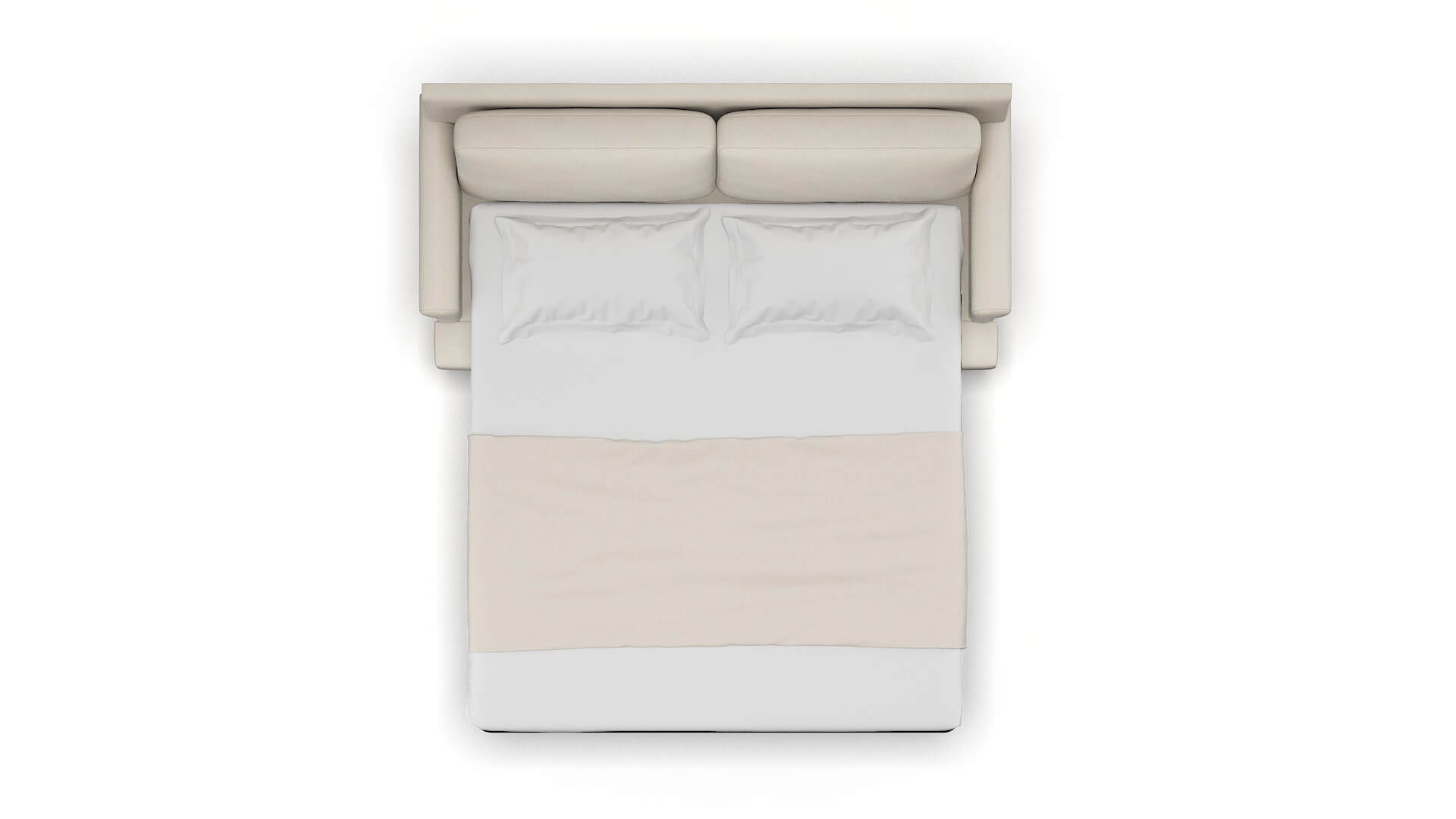 Stockholm Malibu Linen Sofa Sleeper Espresso legs 3