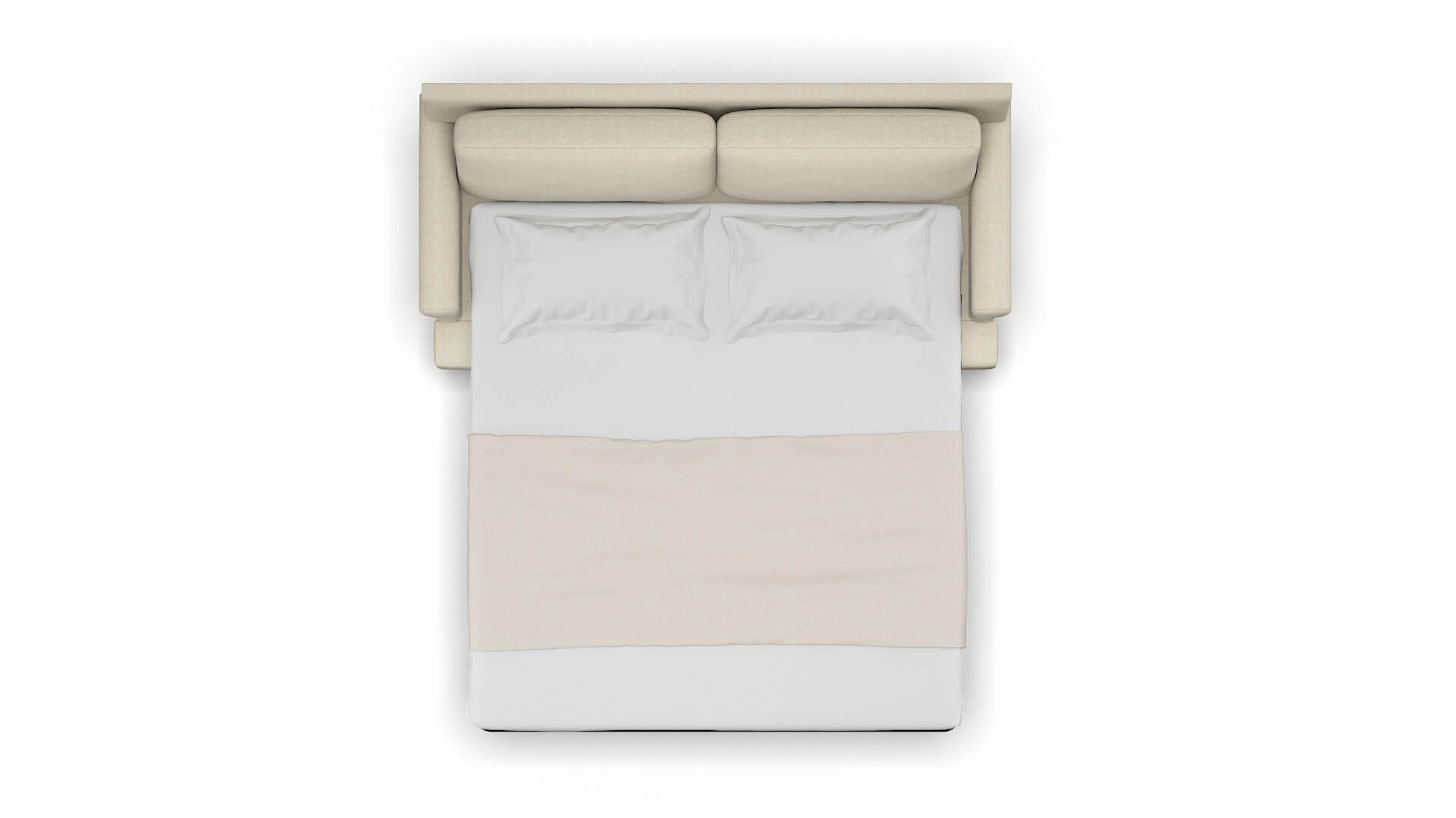 Stockholm Malibu Sand Sofa Sleeper Espresso legs 3