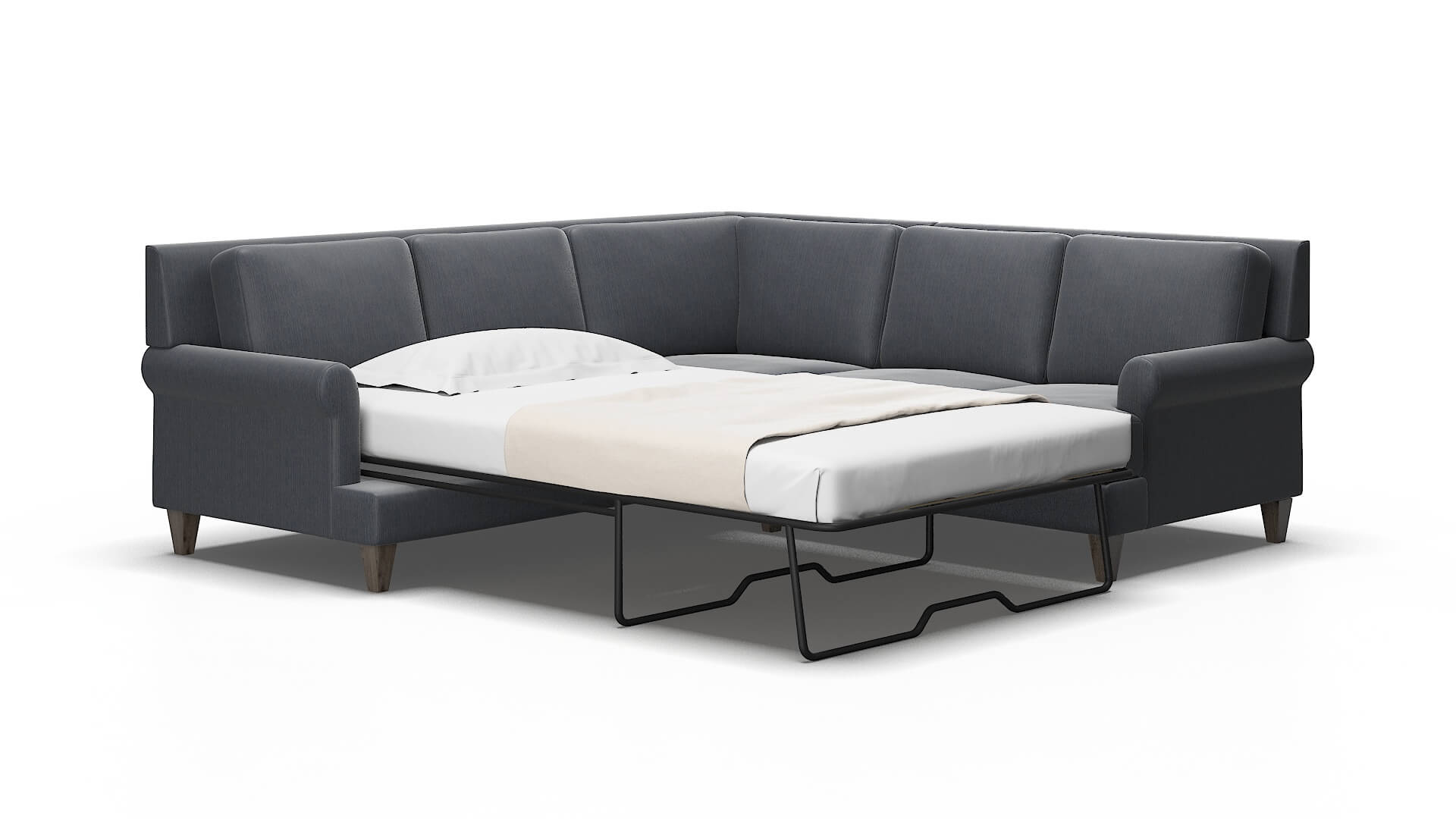 Stockholm Malibu sea Sectional sleeper Espresso Legs  2